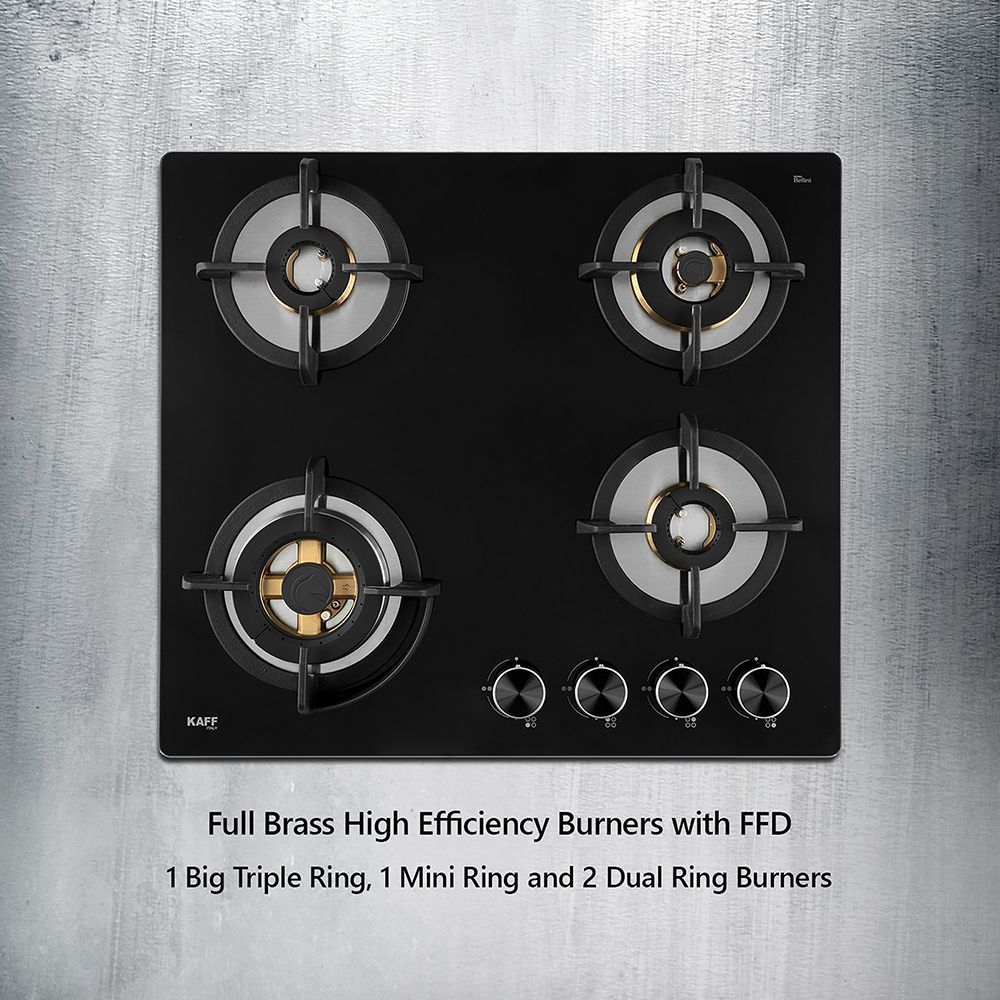 KAFF BLH-F 604 Tempered Glass Top 4 Burner Automatic Electric Hob (Flame Failure Device, Black)_18