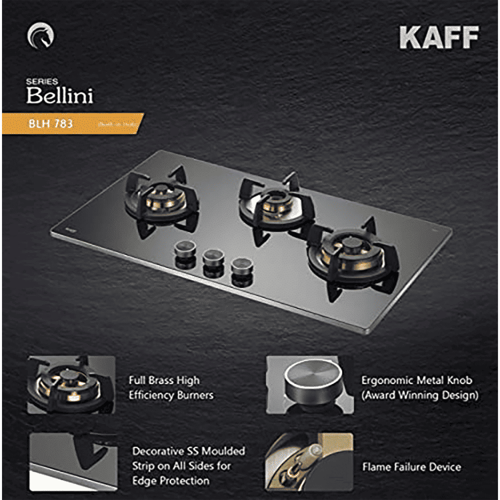 KAFF BLH-F 783X Tempered Glass Top 3 Burner Automatic Electric Hob (Flame Failure Device, Black)_16