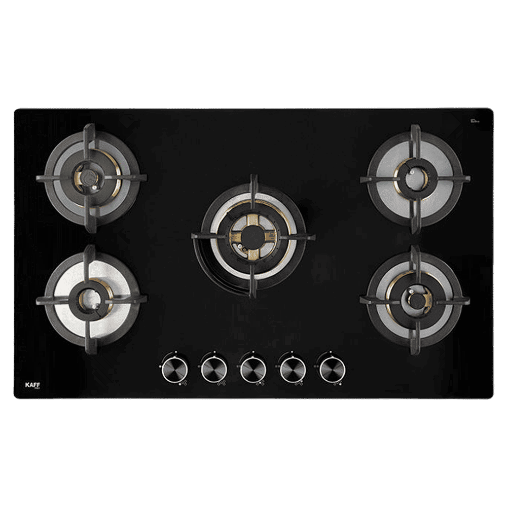 KAFF Bellini-F Tempered Glass Top 5 Burner Automatic Electric Hob (Flame Failure Device, Black)_5