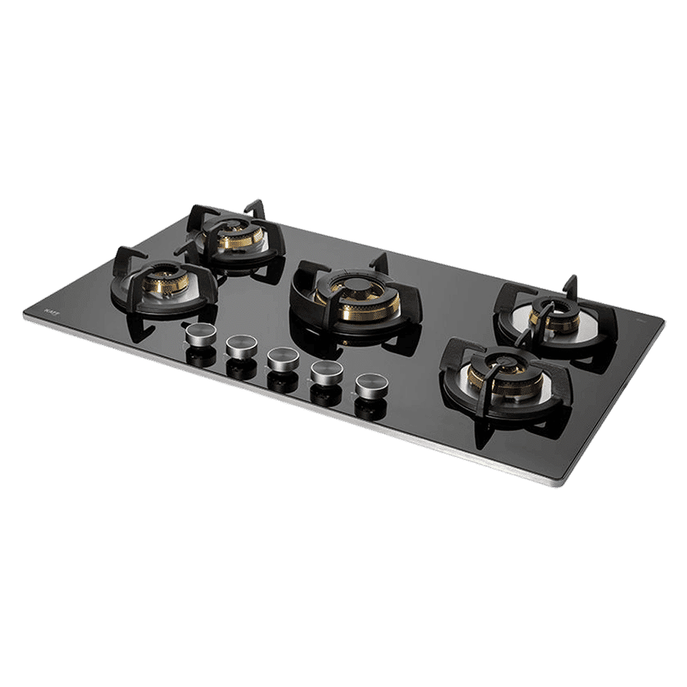 KAFF Bellini-F Tempered Glass Top 5 Burner Automatic Electric Hob (Flame Failure Device, Black)_7