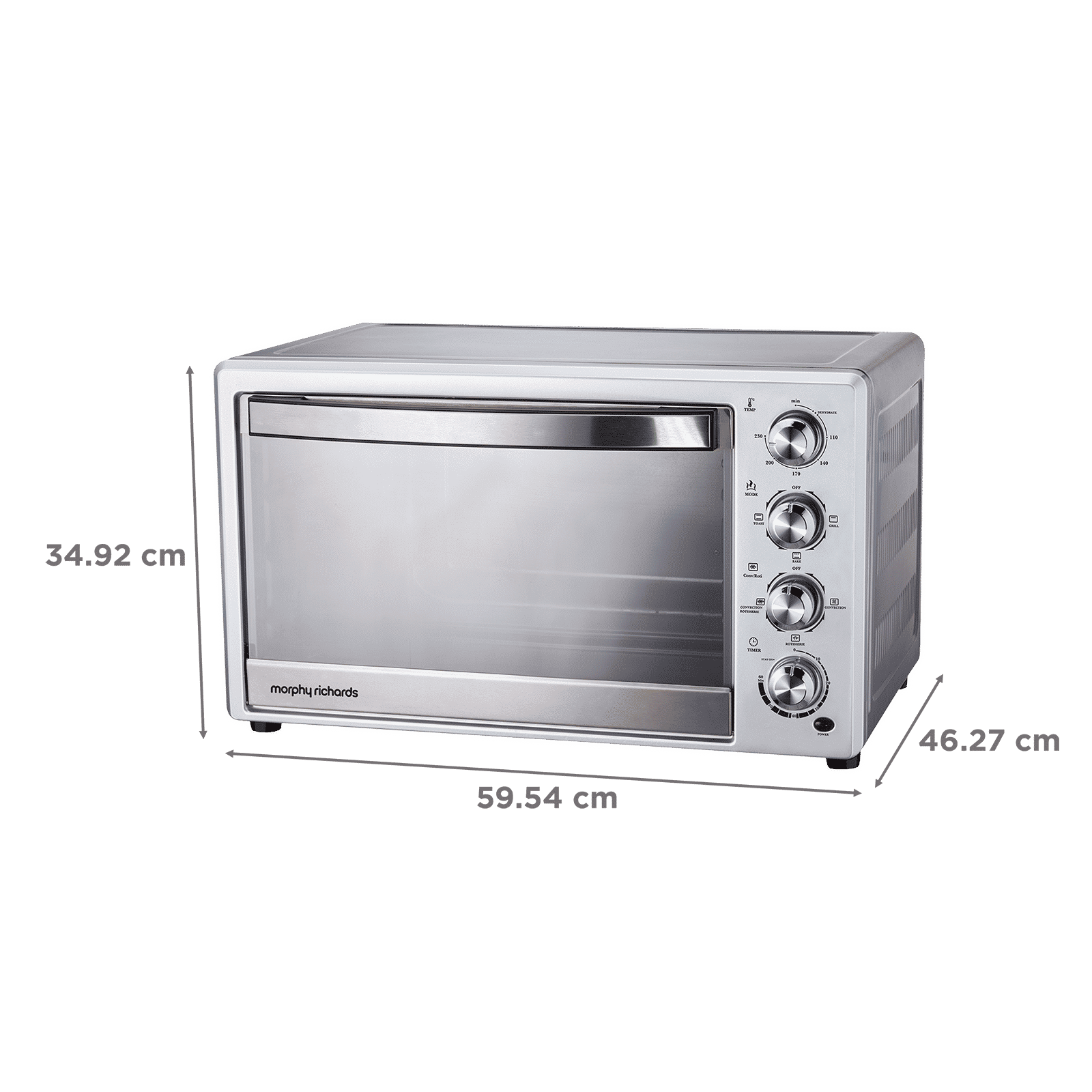 morphy richards 54RCSS Dehydro 54L Oven Toaster Grill with Motorized Rotisserie (Silver) morphy richards 54RCSS Dehydro 54L Oven Toaster Grill with Motorized Rotisserie (Silver)_2