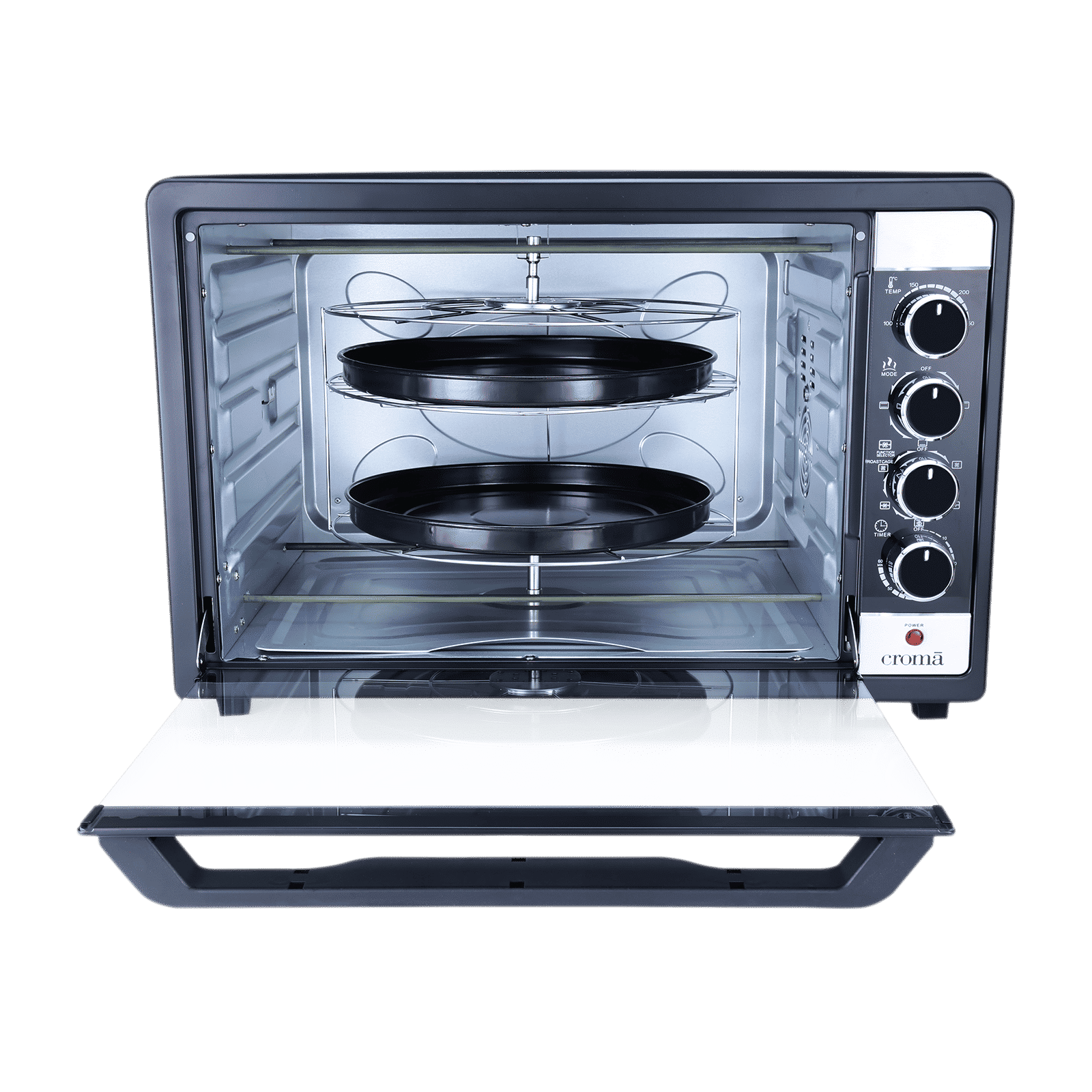 Croma 63L Oven Toaster Grill with Motorised Rotisserie (CRLO63LOGA017802, Black)_4