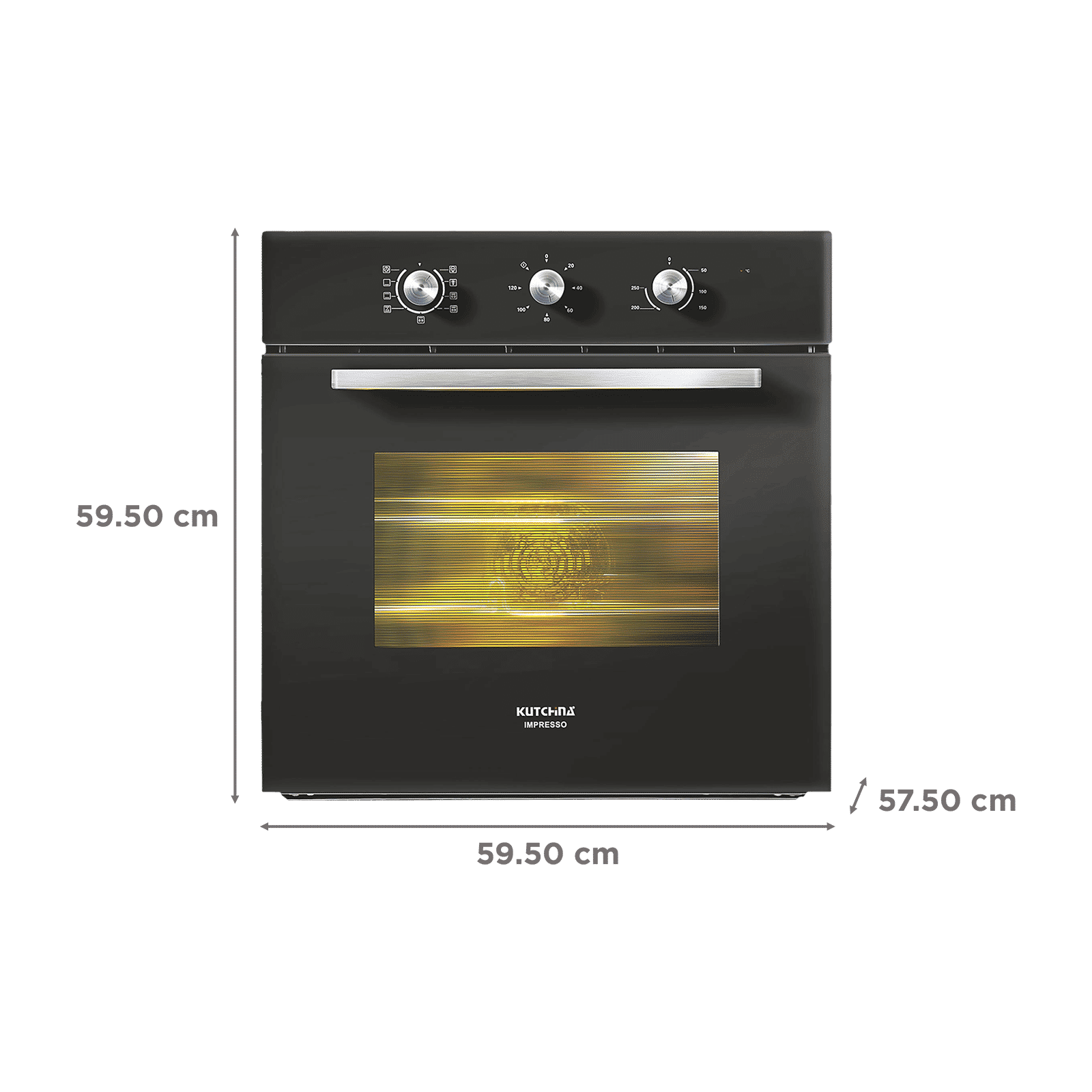 Kutchina Impresso 65L Built-in Convection Microwave with 9 Autocook Menus (244, Black)_2
