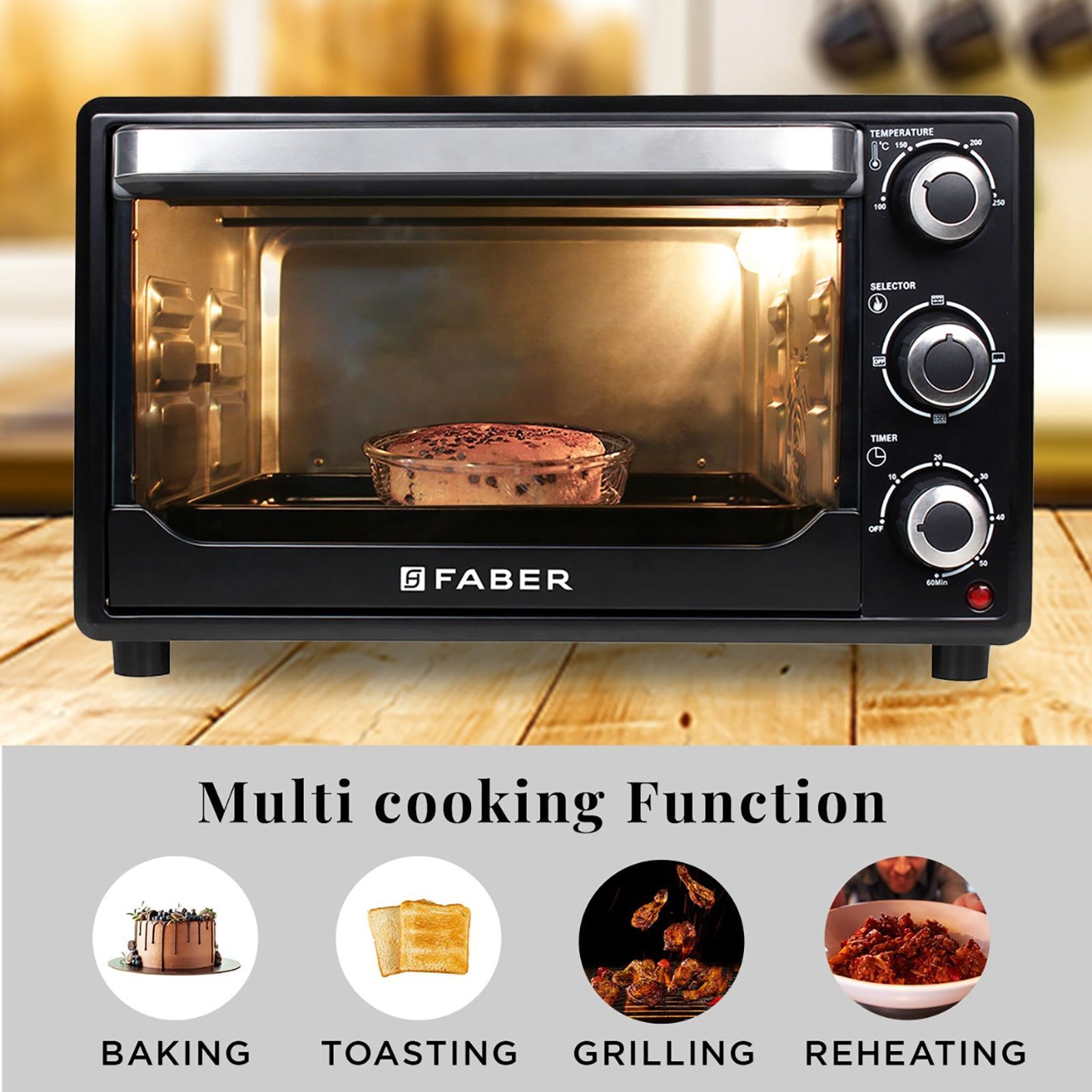 FABER FOTG 24L Oven Toaster Grill with Motorized Rotisserie (Black) FABER FOTG 24L Oven Toaster Grill with Motorized Rotisserie (Black)_11