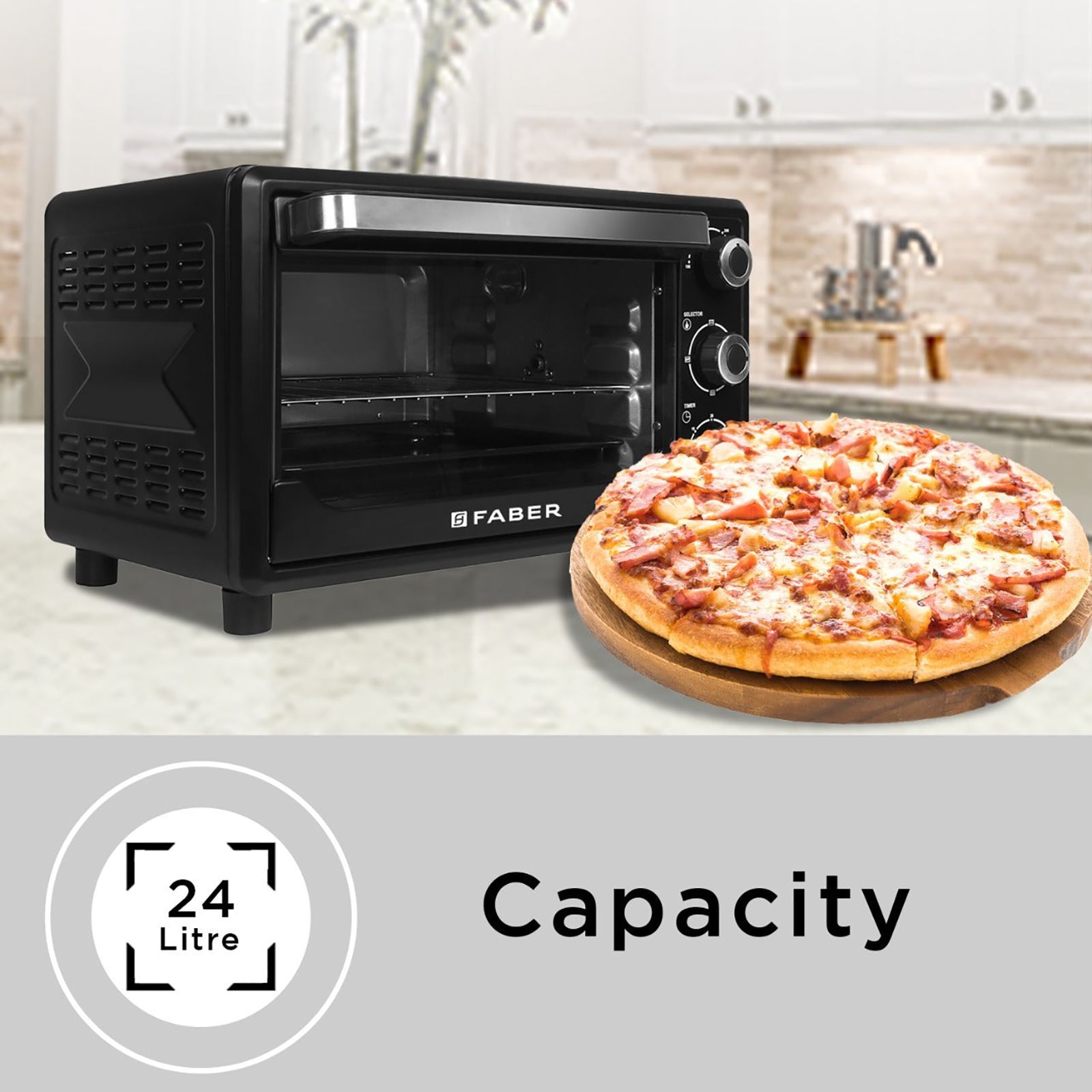 FABER FOTG 24L Oven Toaster Grill with Motorized Rotisserie (Black) FABER FOTG 24L Oven Toaster Grill with Motorized Rotisserie (Black)_14
