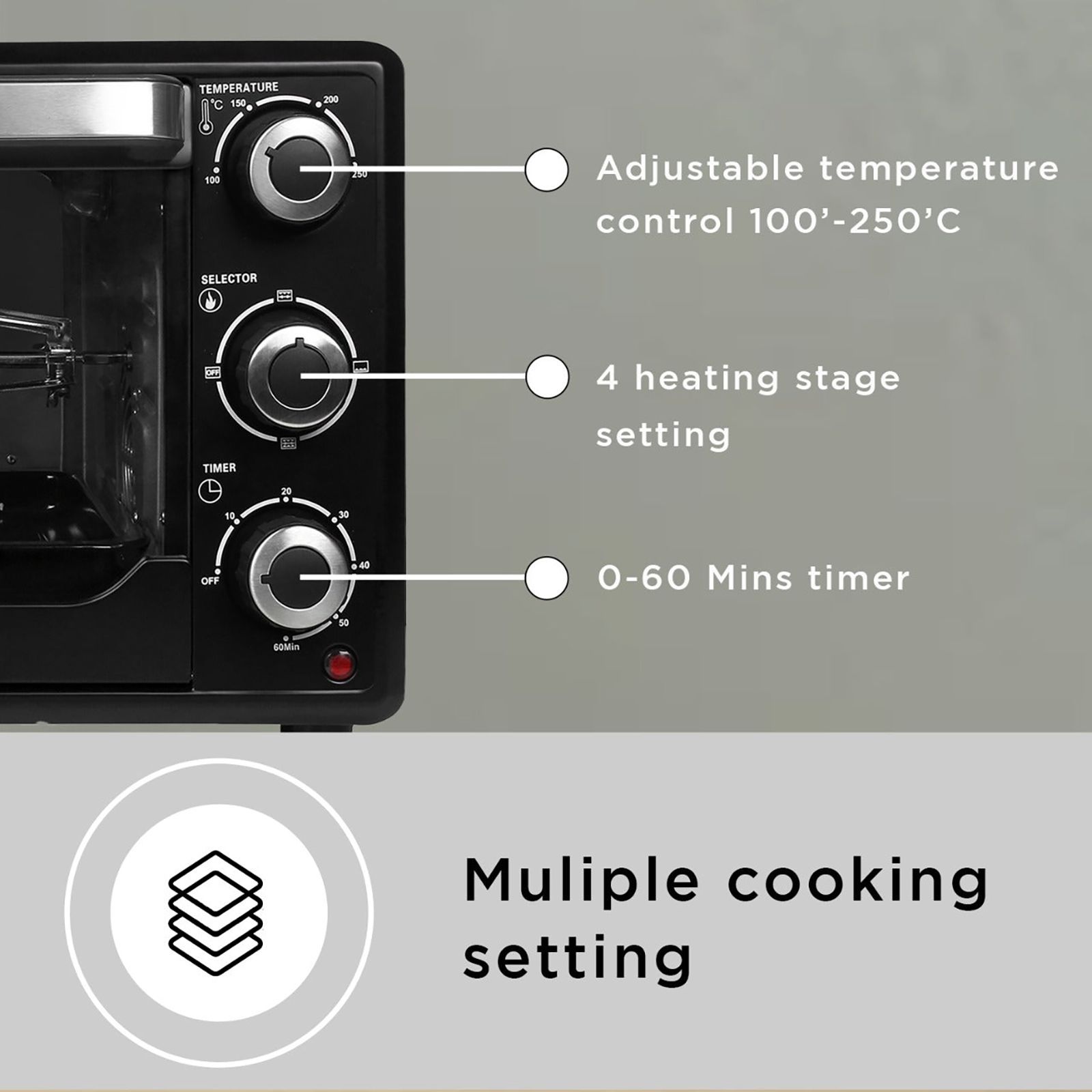 FABER FOTG 24L Oven Toaster Grill with Motorized Rotisserie (Black) FABER FOTG 24L Oven Toaster Grill with Motorized Rotisserie (Black)_20