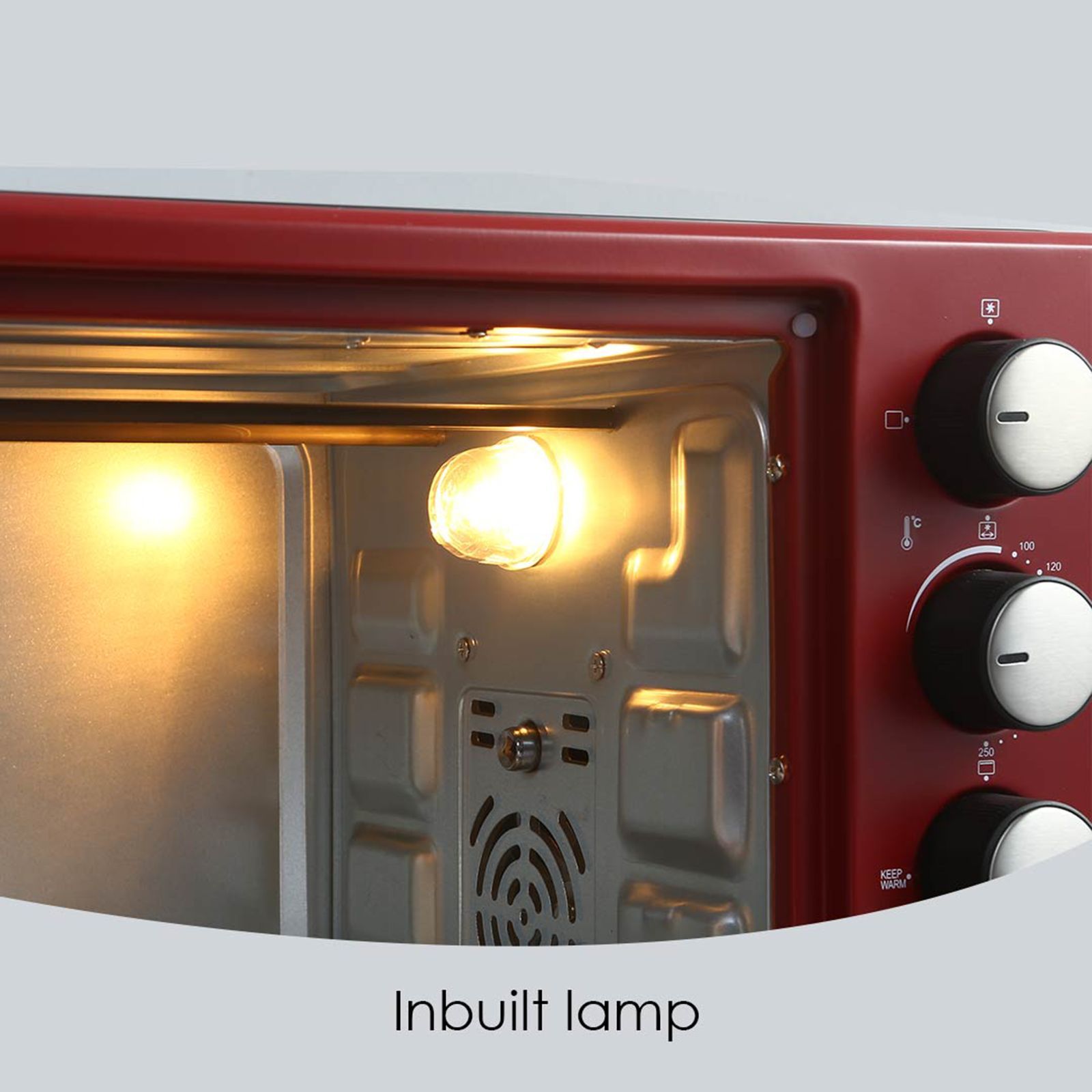 WONDERCHEF Crimson Edge 28L Oven Toaster Grill with Cutting Edge Technology (Red)_16