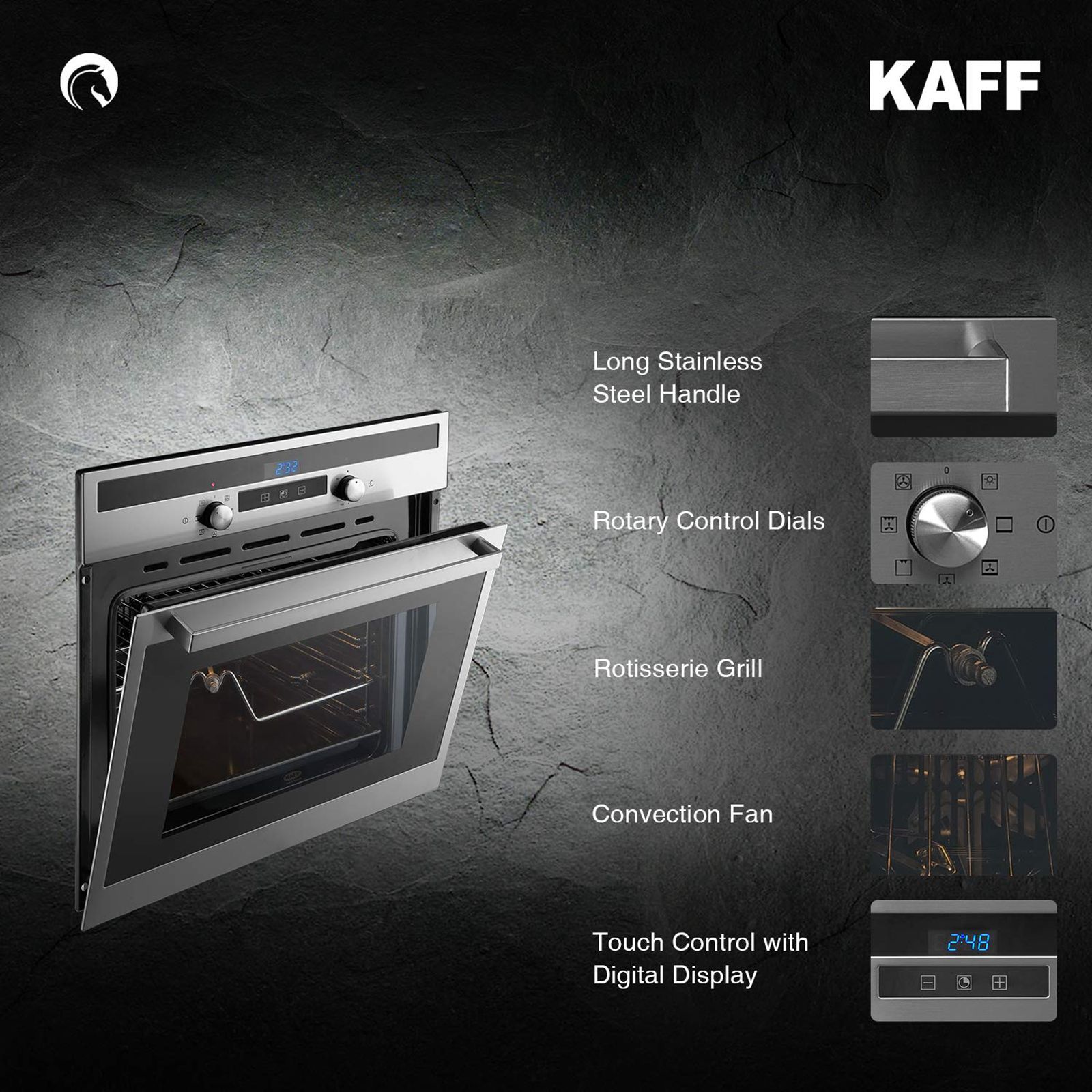 KAFF Series Collection 60L Built-in Electric Microwave Oven with Multi Programming Mode (Black) KAFF Series Collection 60L Built-in Electric Microwave Oven with Multi Programming Mode (Black)_4