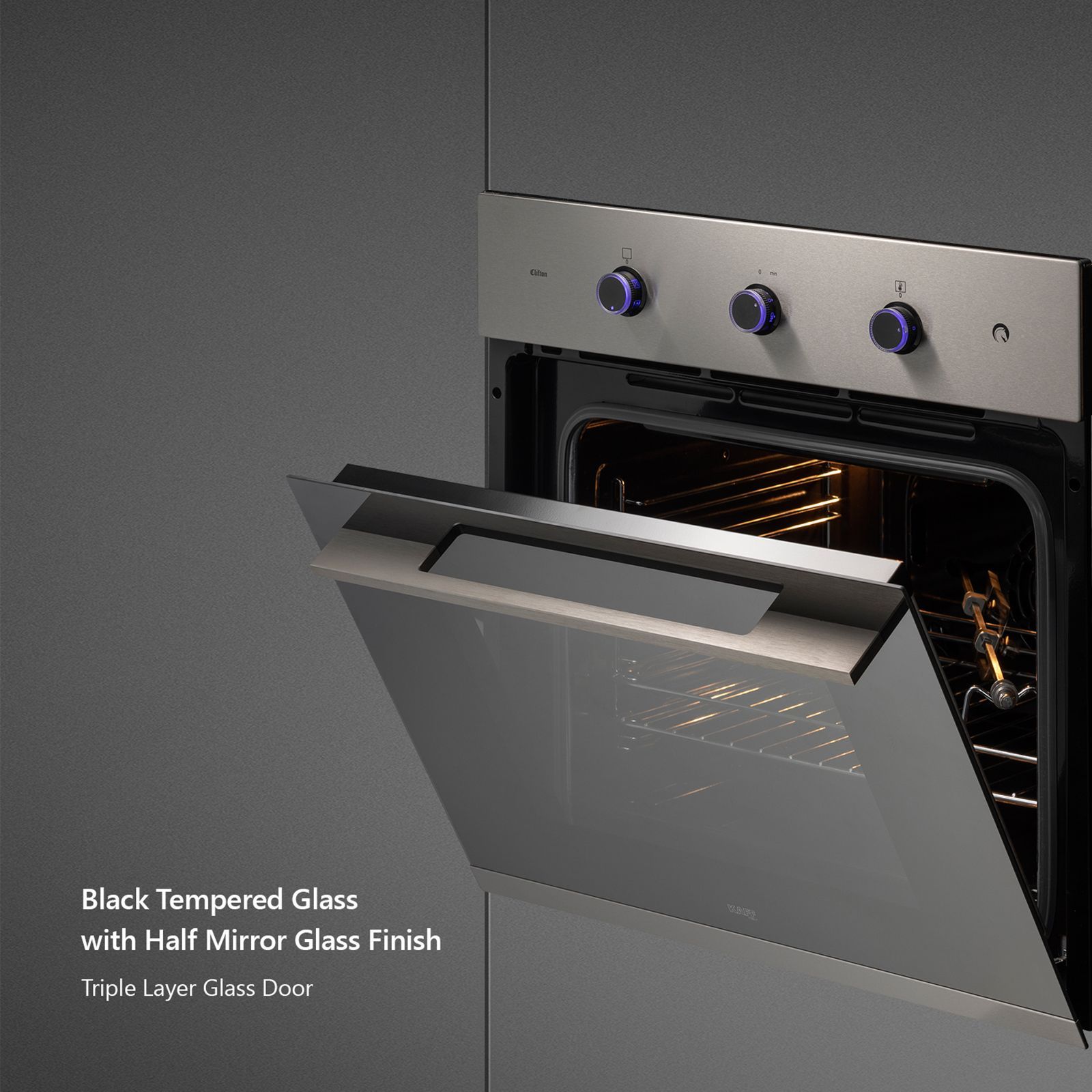 KAFF Series Collection 70L Built-in Electric Microwave Oven with Internal Cooling Fan (Black)_7