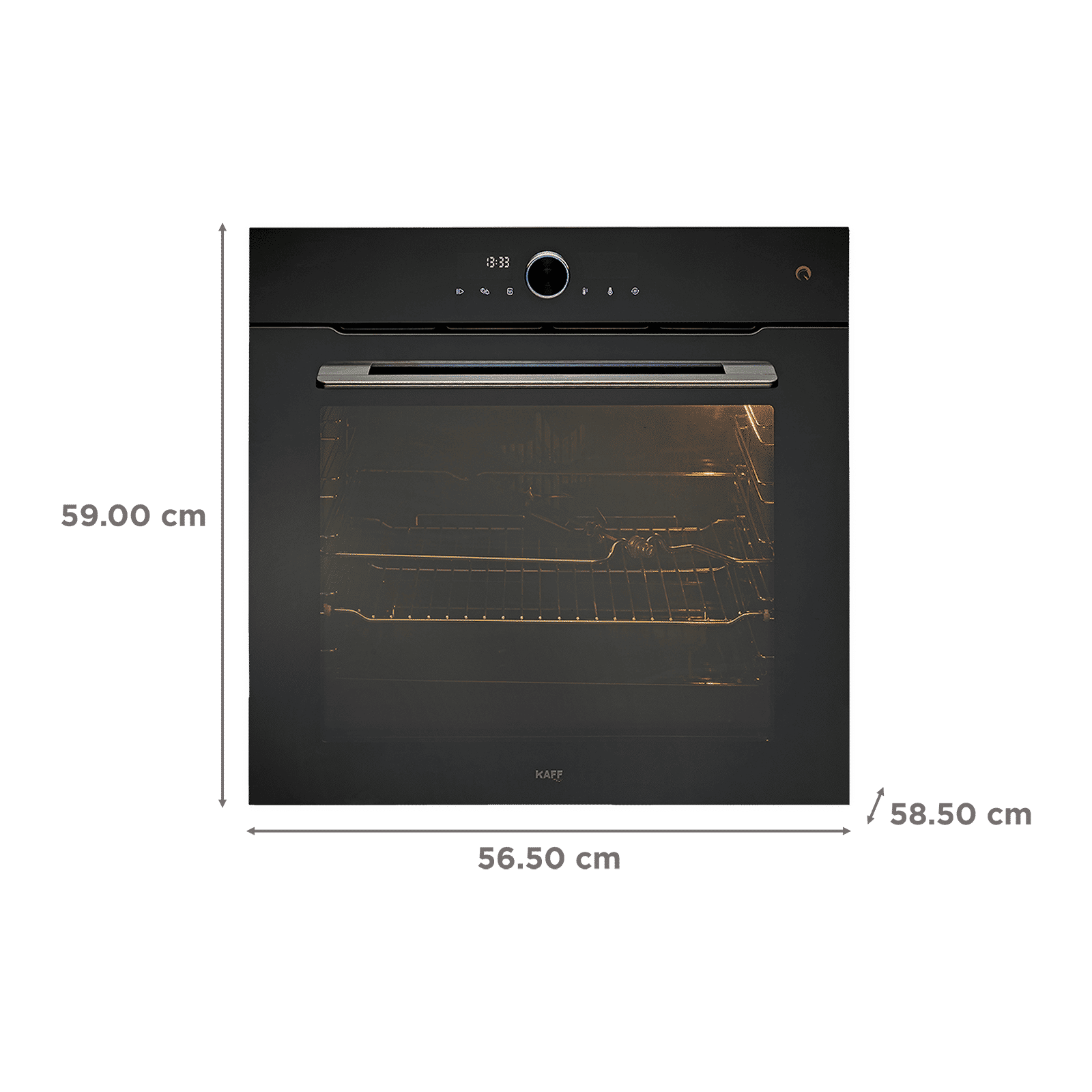 KAFF Series Collection 81L 60cm Built-in Microwave with 3D Hot Air Technology (OV81ZNSC, Black)_2