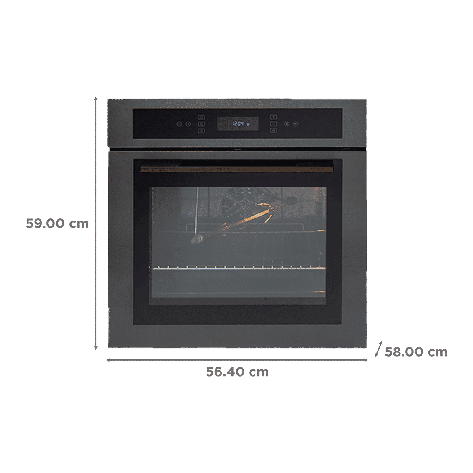KAFF Series Mazzini 67L 60cm Built-in Electric Microwave with Memory Function (MZOV6TN, Black)_2