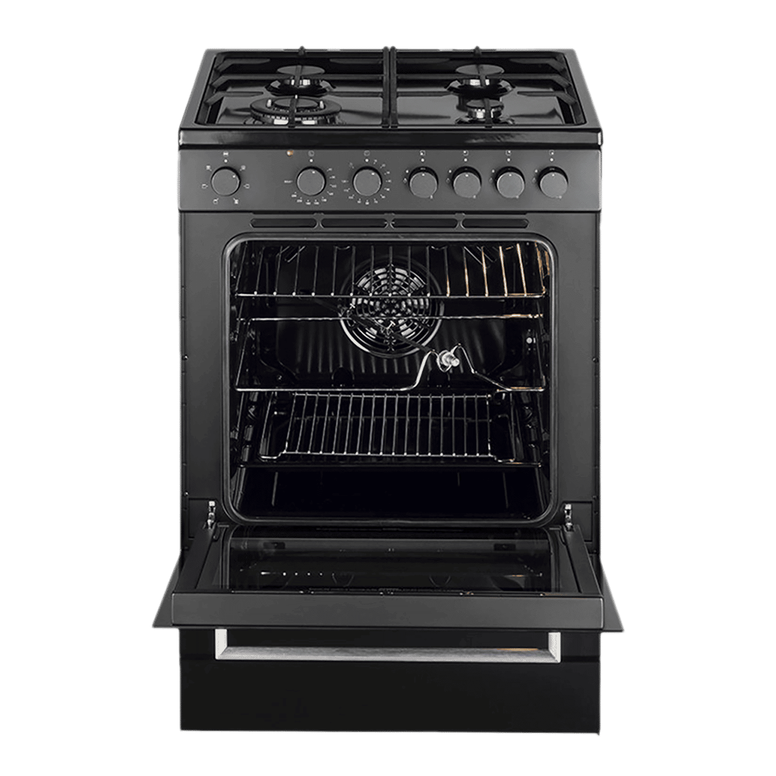 KAFF 60 Litres 4 Burner Cooking Range with Electric Oven (KAB60, Black)_4