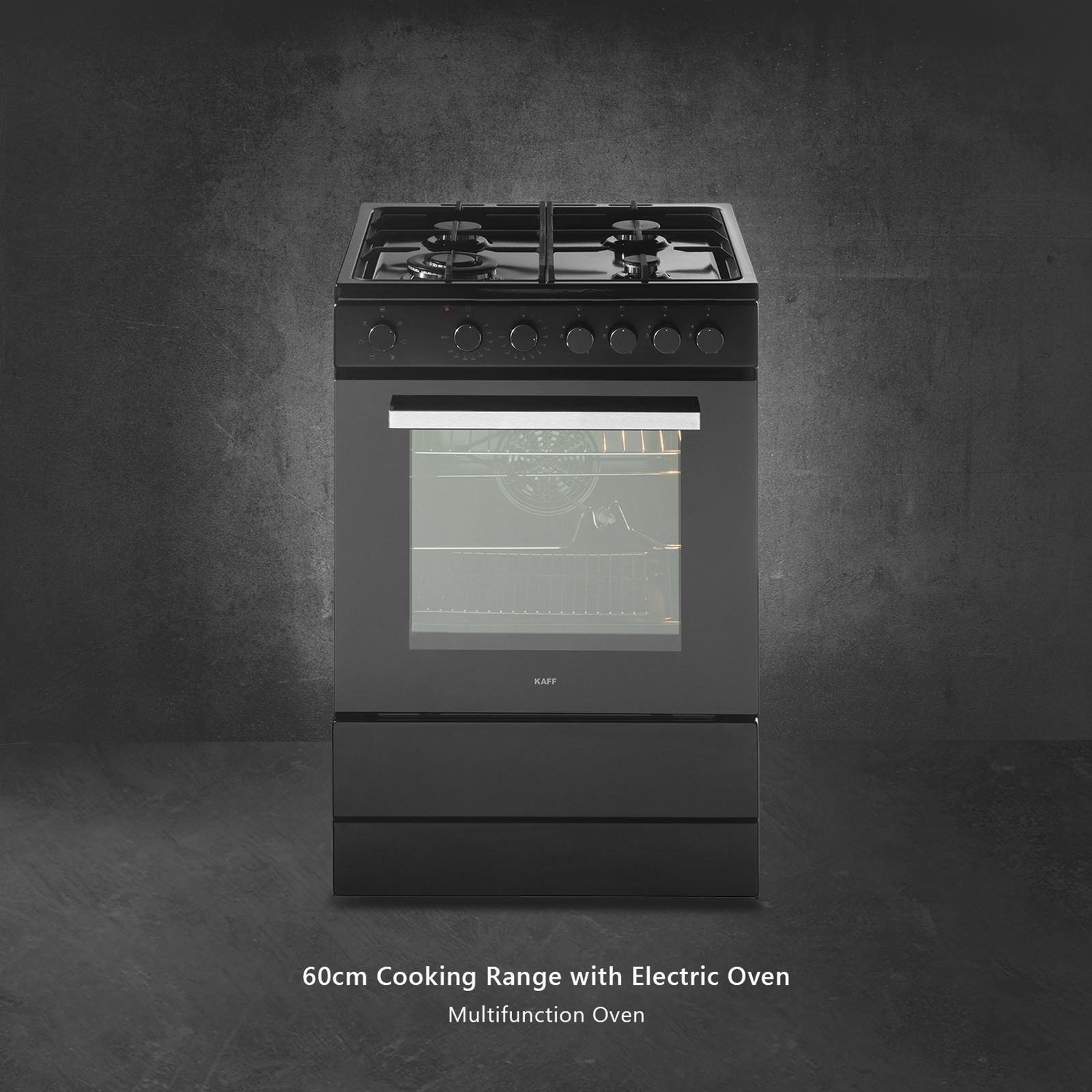 KAFF 60 Litres 4 Burner Cooking Range with Electric Oven (KAB60, Black)_7