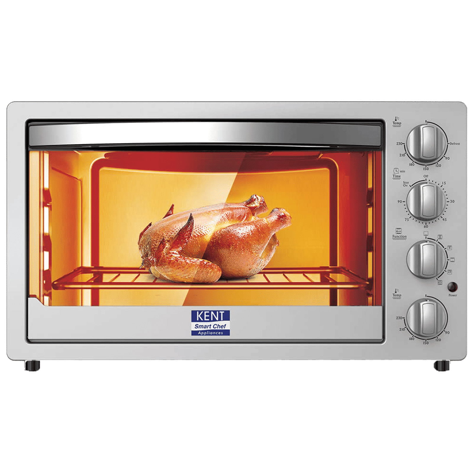 KENT 42L Oven Toaster Grill with Rotisserie & Convection Function (16080, Silver) KENT 42L Oven Toaster Grill with Rotisserie & Convection Function (16080, Silver)_1