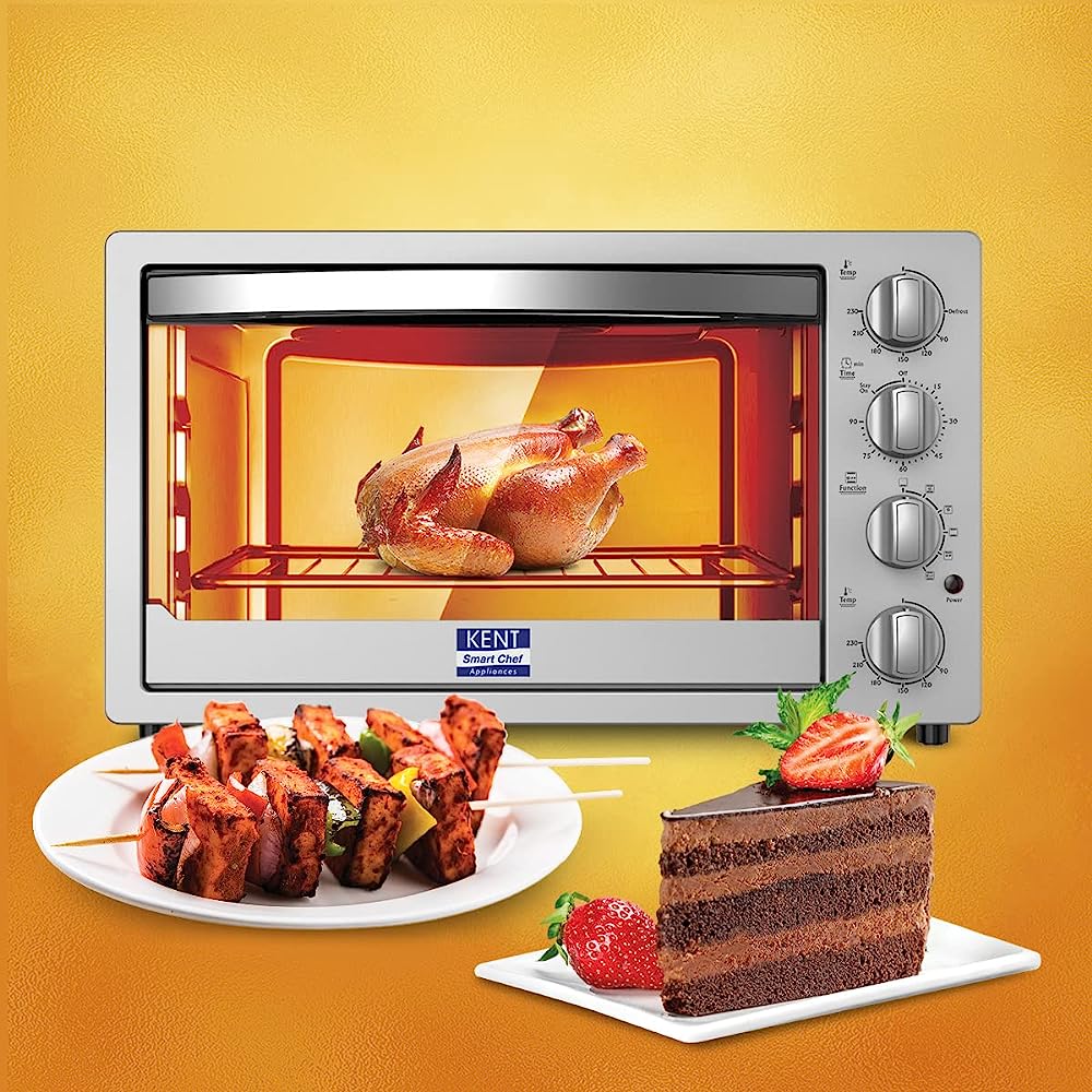 KENT 42L Oven Toaster Grill with Rotisserie & Convection Function (16080, Silver) KENT 42L Oven Toaster Grill with Rotisserie & Convection Function (16080, Silver)_7