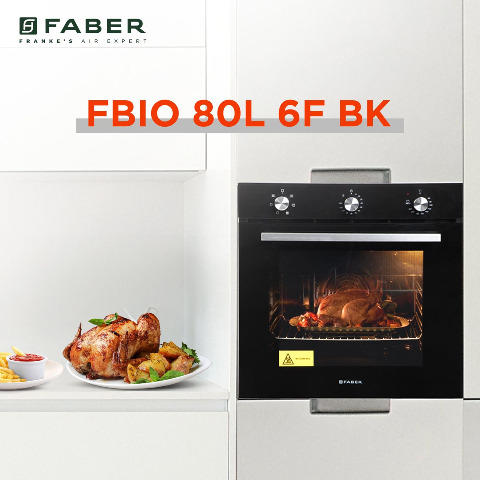 FABER FBIO 6F BK 80L Built-in Microwave with Digital Display (116.0680.241, Black)_9