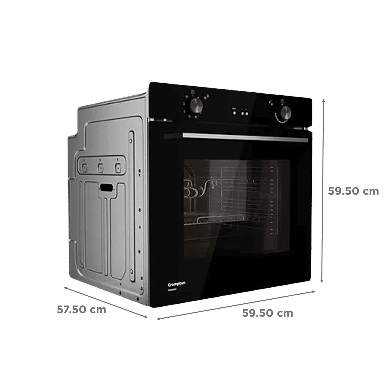 Crompton GrandArt 78L Built-in Microwave Oven with Catalytic Enamel Panel (Midnight Black)_2