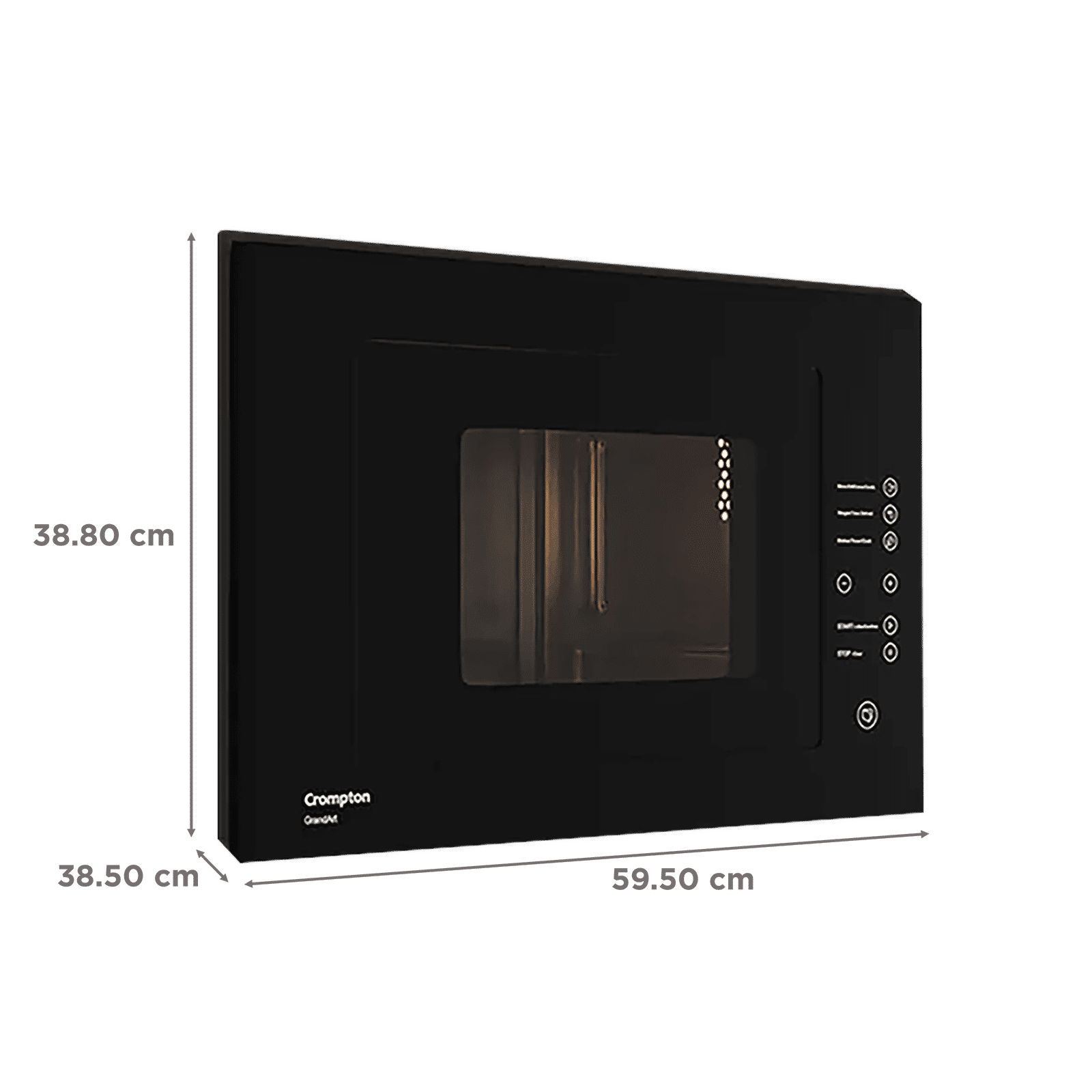 Crompton GrandArt 25L Built-in Convection Microwave Oven with 8 Autocook Menus (MWO-GACON25L--MBL, Midnight Black)_2