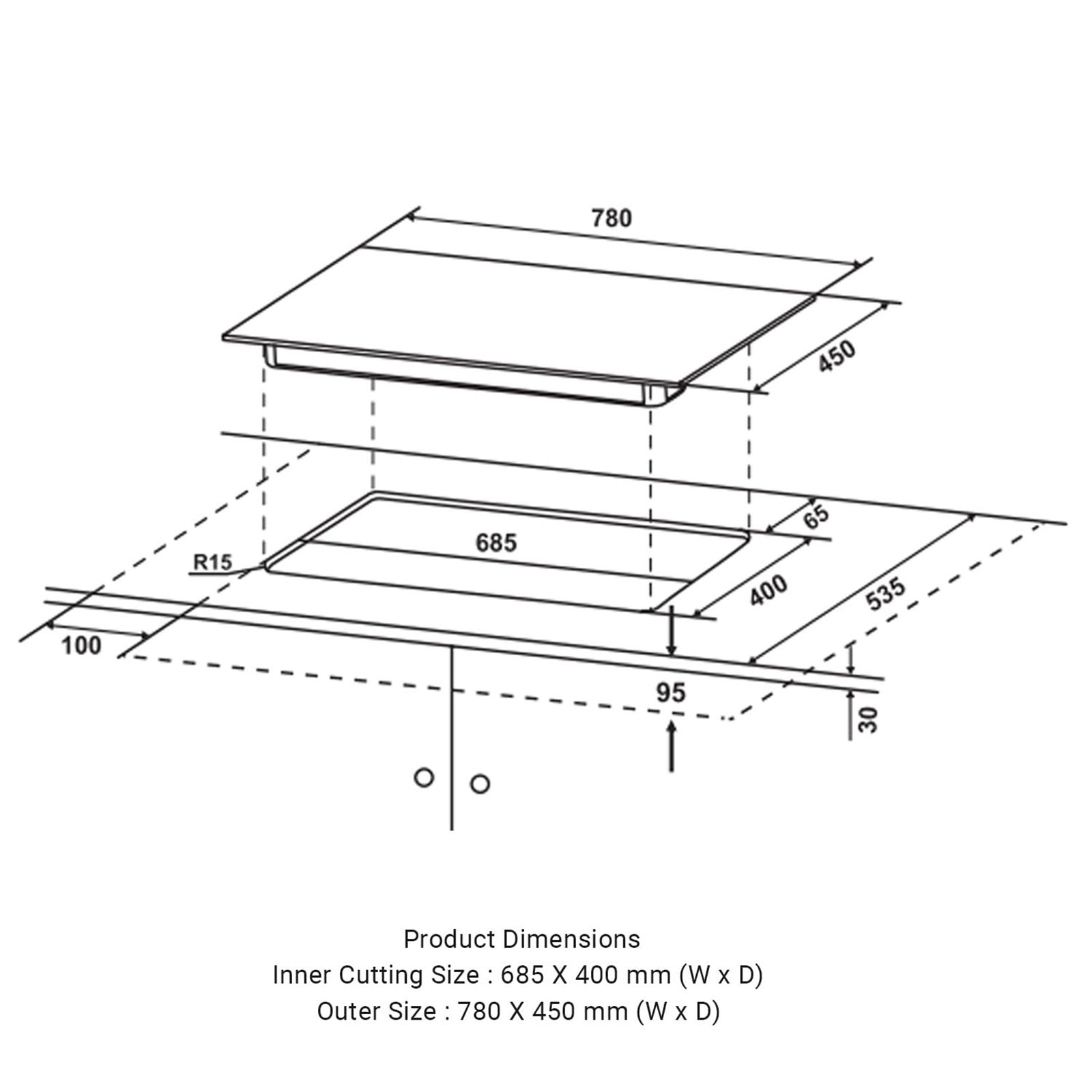Crompton Optime Toughened Glass Top 3 Burner Automatic Hob (3D Flame Technology, Midnight Black)_16