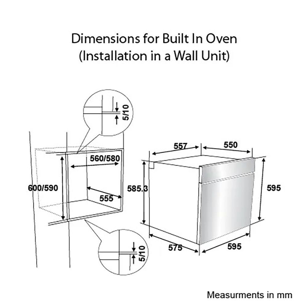 Crompton GrandArt 78L Built-in Microwave Oven with 3D Heating Technology (Midnight Black)_9