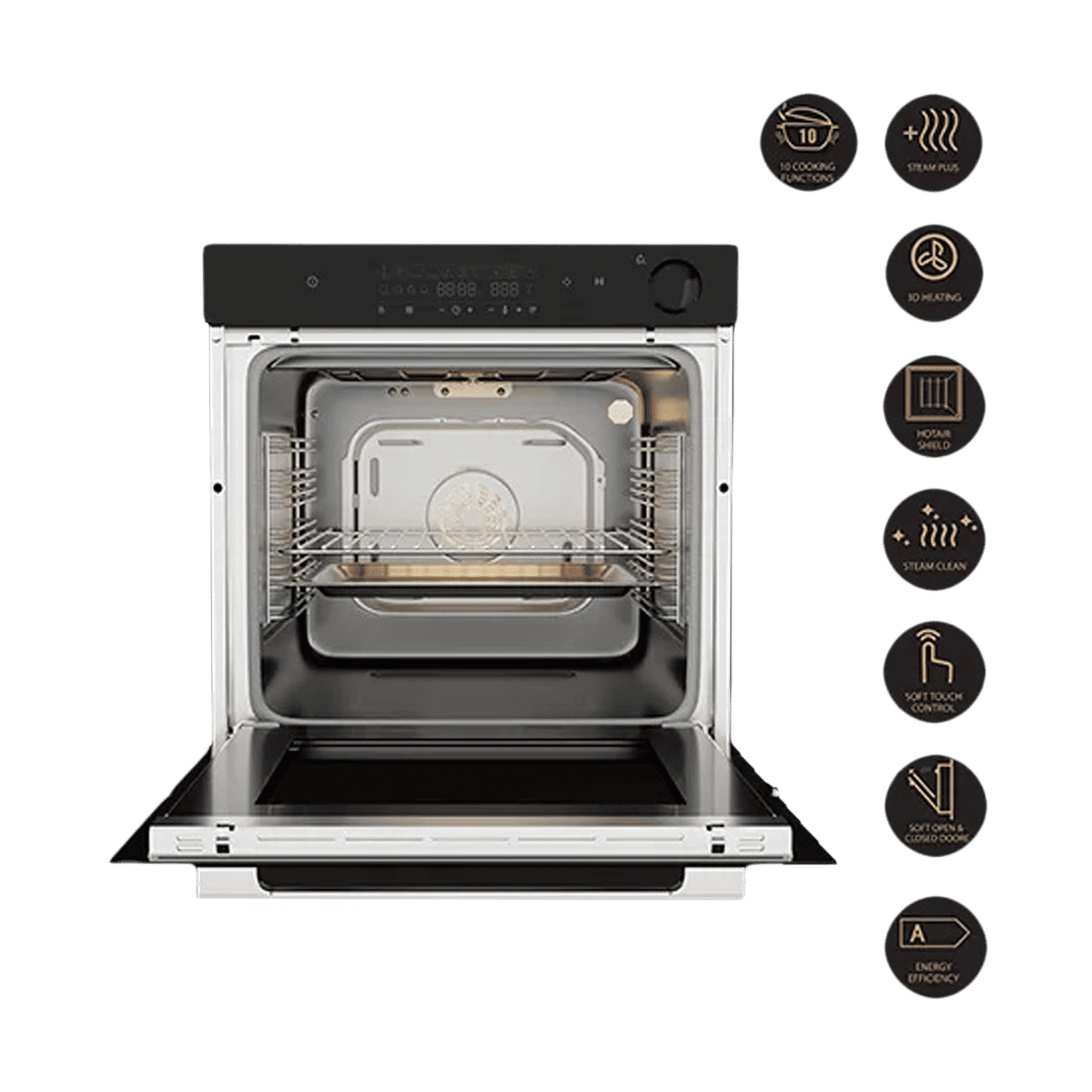 Crompton GrandArt 78L Built-in Microwave Oven with 3D Heating Technology (Midnight Black)_10