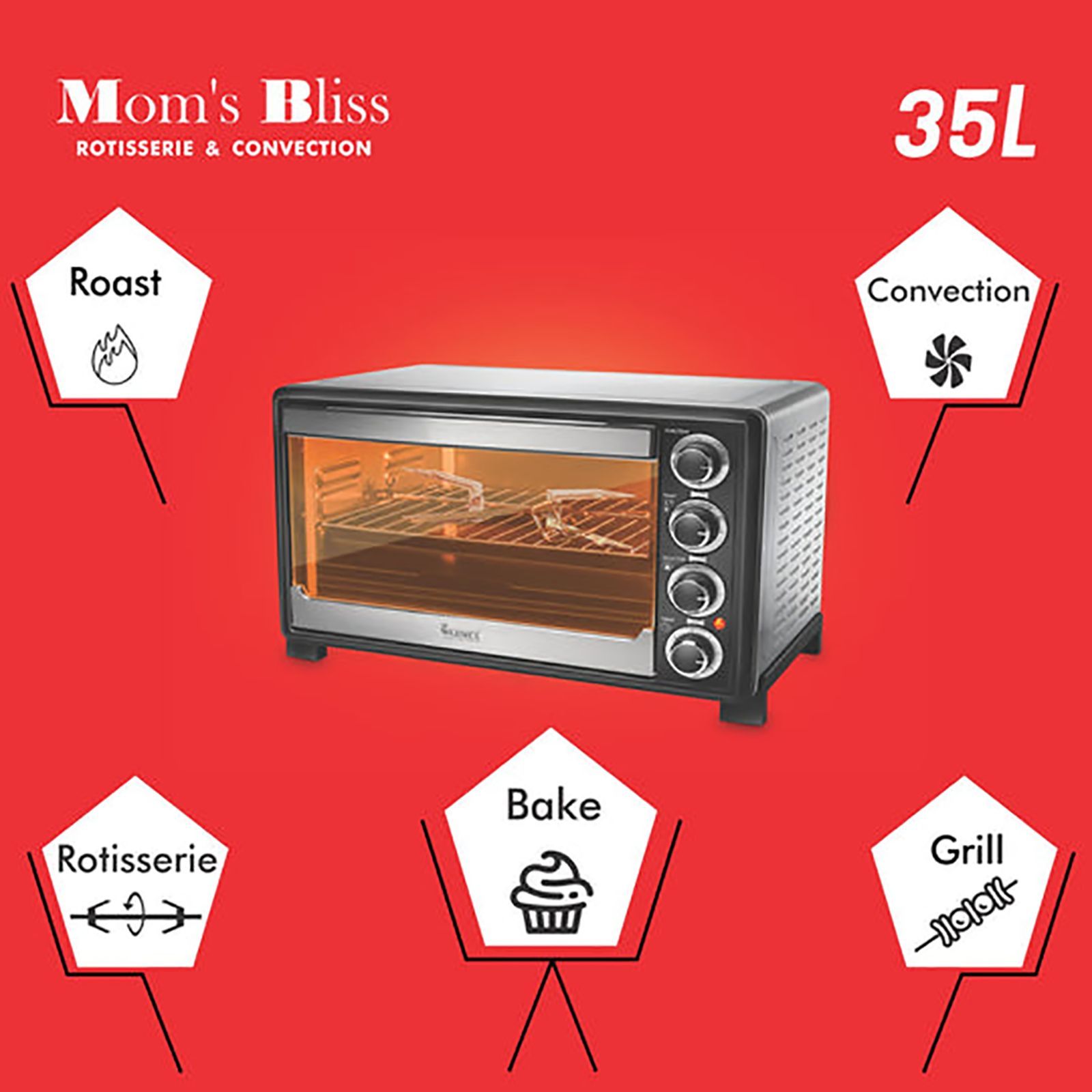 WARMEX MB35L 35L Oven Toaster Grill with 14 Autocook Menus (Black)_12