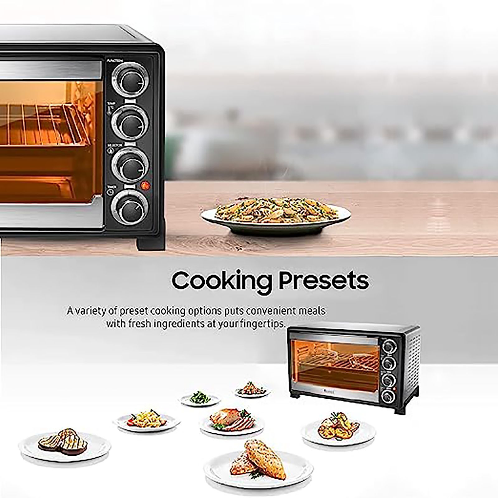 WARMEX MB35L 35L Oven Toaster Grill with 14 Autocook Menus (Black)_15