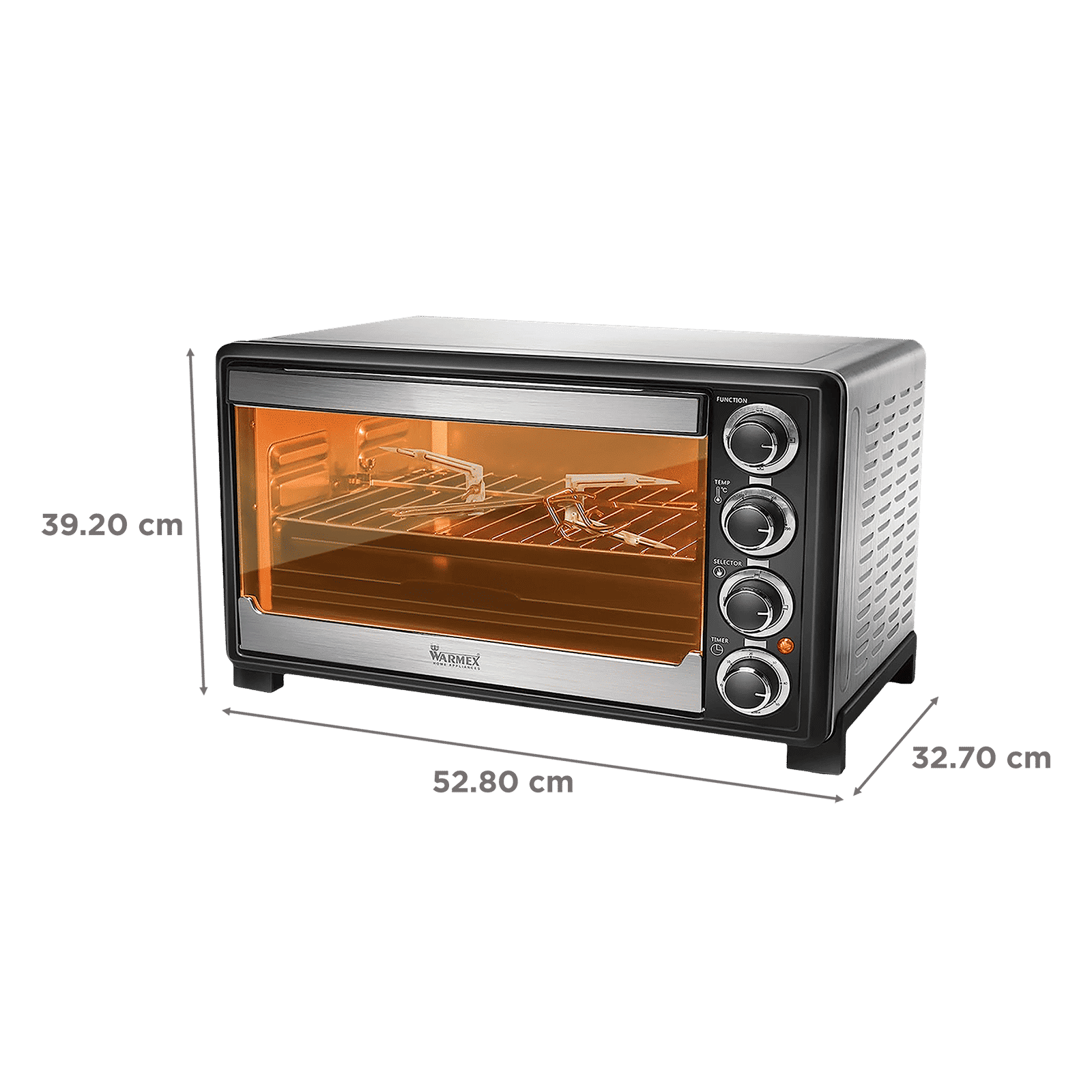 WARMEX MB35L 35L Oven Toaster Grill with 14 Autocook Menus (Black)_2