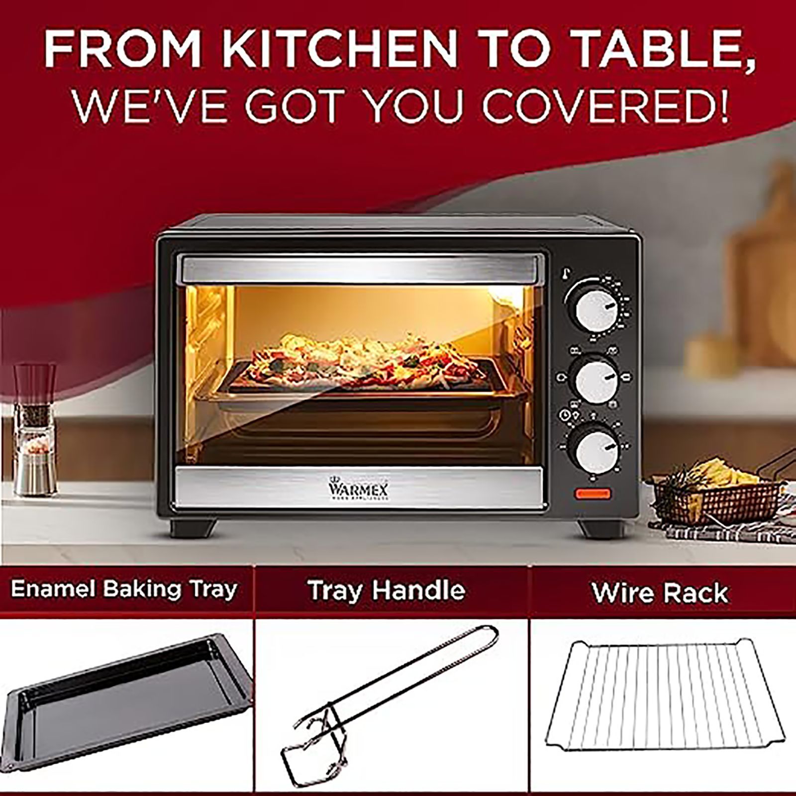 WARMEX MB20L 20L Oven Toaster Grill with 14 Autocook Menus (Black) WARMEX MB20L 20L Oven Toaster Grill with 14 Autocook Menus (Black)_10