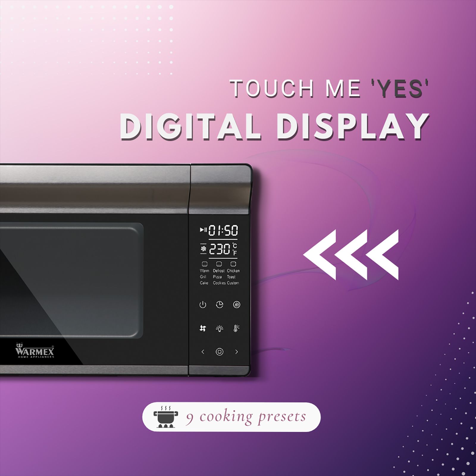 WARMEX 28L Oven Toaster Grill with Motorized Rotisserie (MB28L, Black)_8