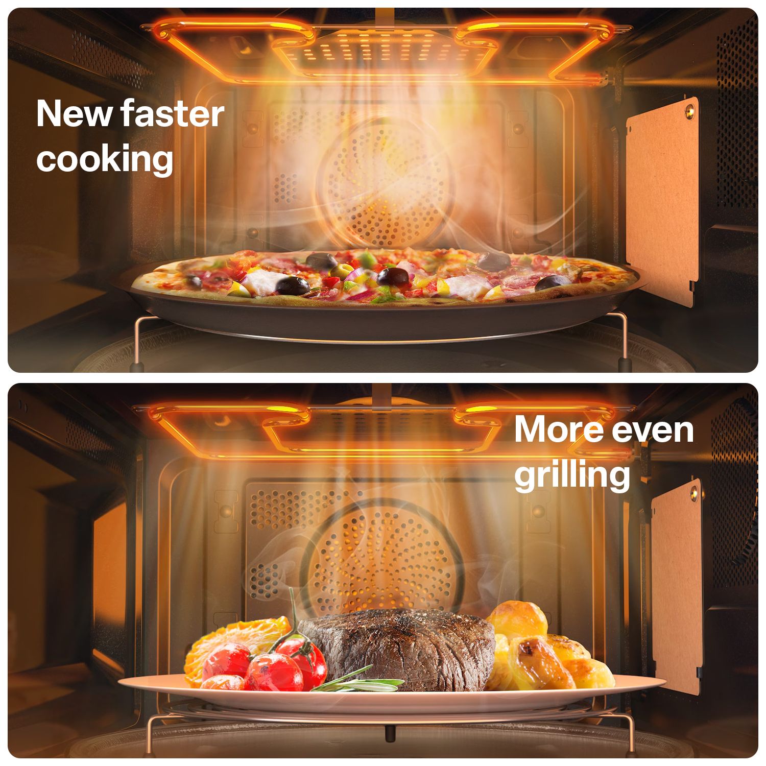 SAMSUNG 32L Convection Microwave Oven with SLIM FRY Technology (MC32A7056CK/TL, Black)_16