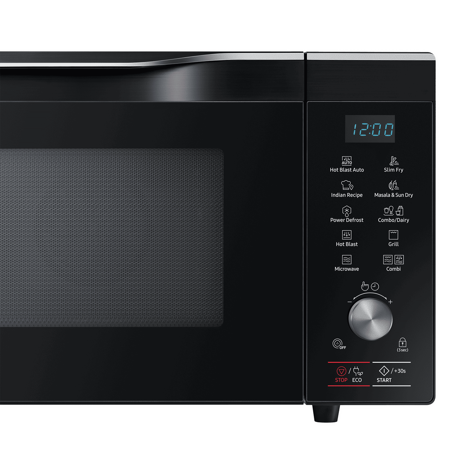 SAMSUNG 32L Convection Microwave Oven with SLIM FRY Technology (MC32A7056CK/TL, Black)_4