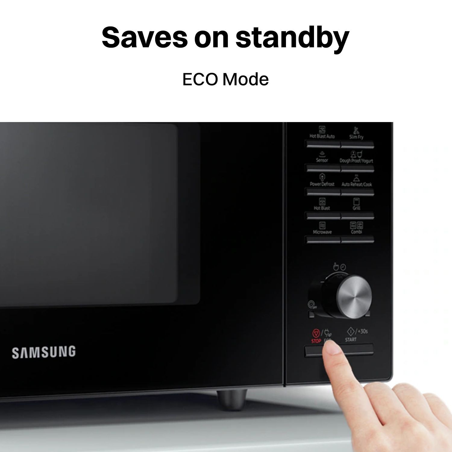 SAMSUNG 28L Convection Microwave Oven with SLIM FRY Technology (MC28A6036QK/TL, Black)_16