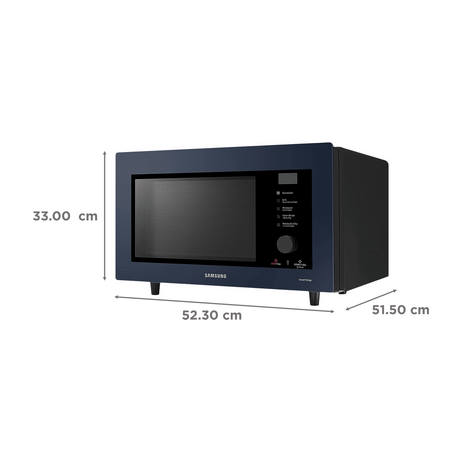 SAMSUNG 32L Convection Microwave Oven with SLIM FRY Technology (Clean Navy)_2