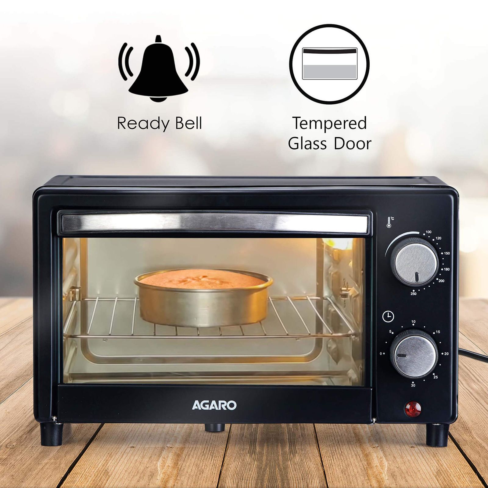 AGARO Marvel 9L Oven Toaster Grill with Automatic Thermostat (Black)_11