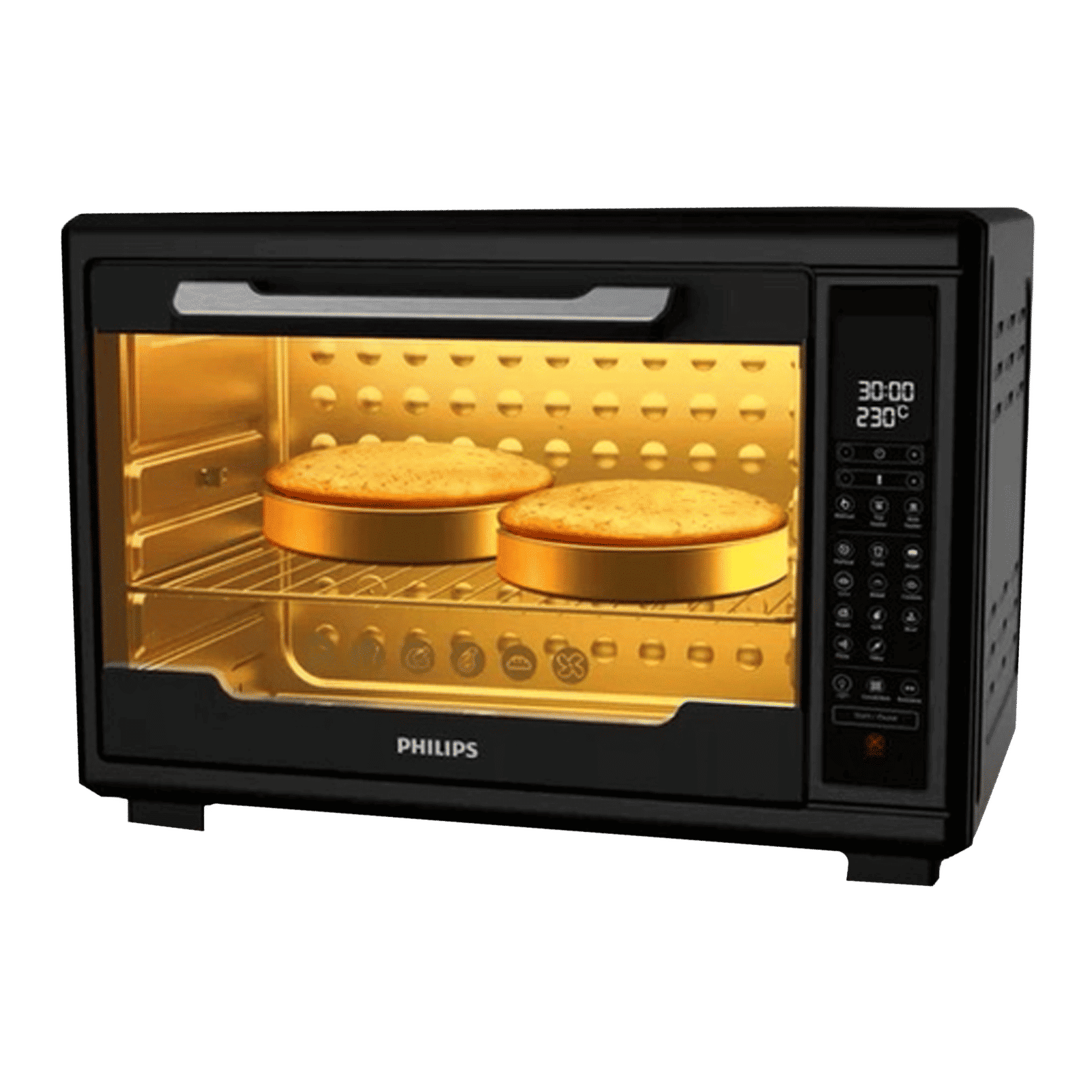 PHILIPS 55L Oven Toaster Grill with Opti Temp Technology (HD6977/00, Black)_1