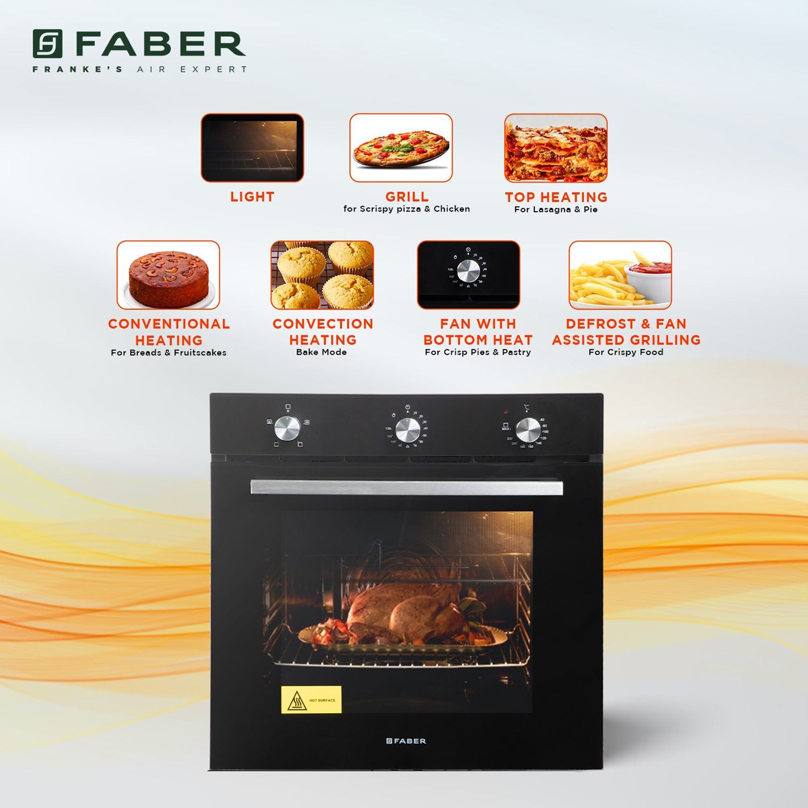 FABER FBIO 4F BK 80L Built-in Microwave Oven with Mechanical Timer (116.0680.002, Black)_10
