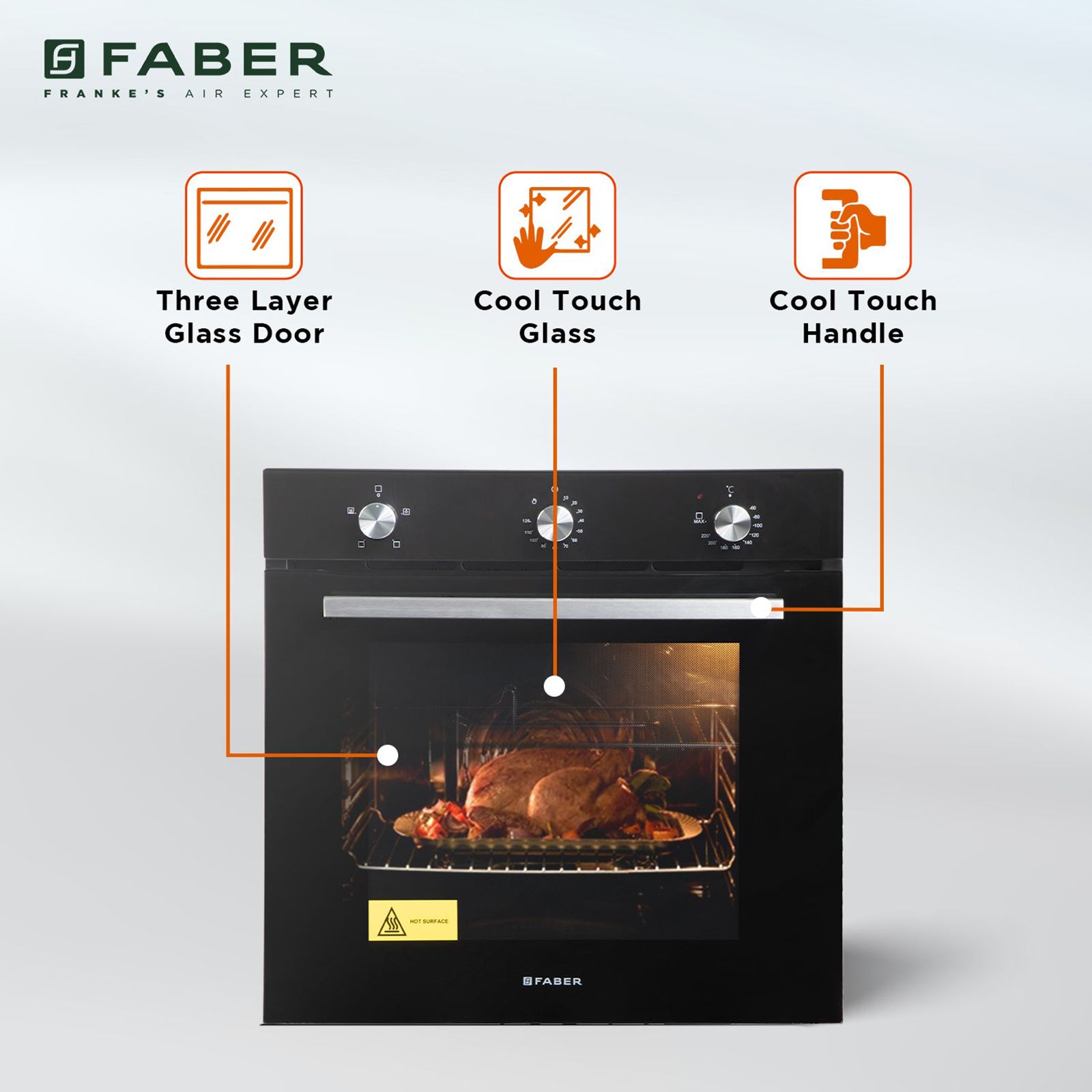 FABER FBIO 4F BK 80L Built-in Microwave Oven with Mechanical Timer (116.0680.002, Black)_12