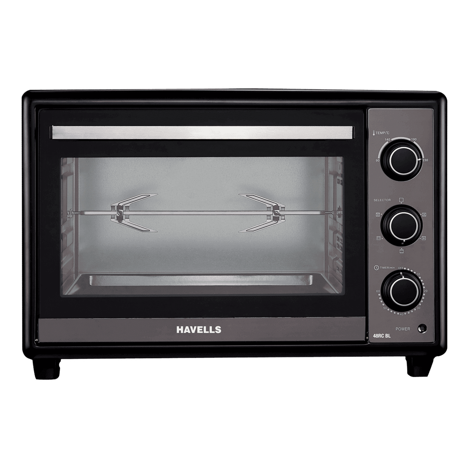 HAVELLS 48RC BL 48L Oven Toaster Grill with Motorized Rotisserie (Black)_1
