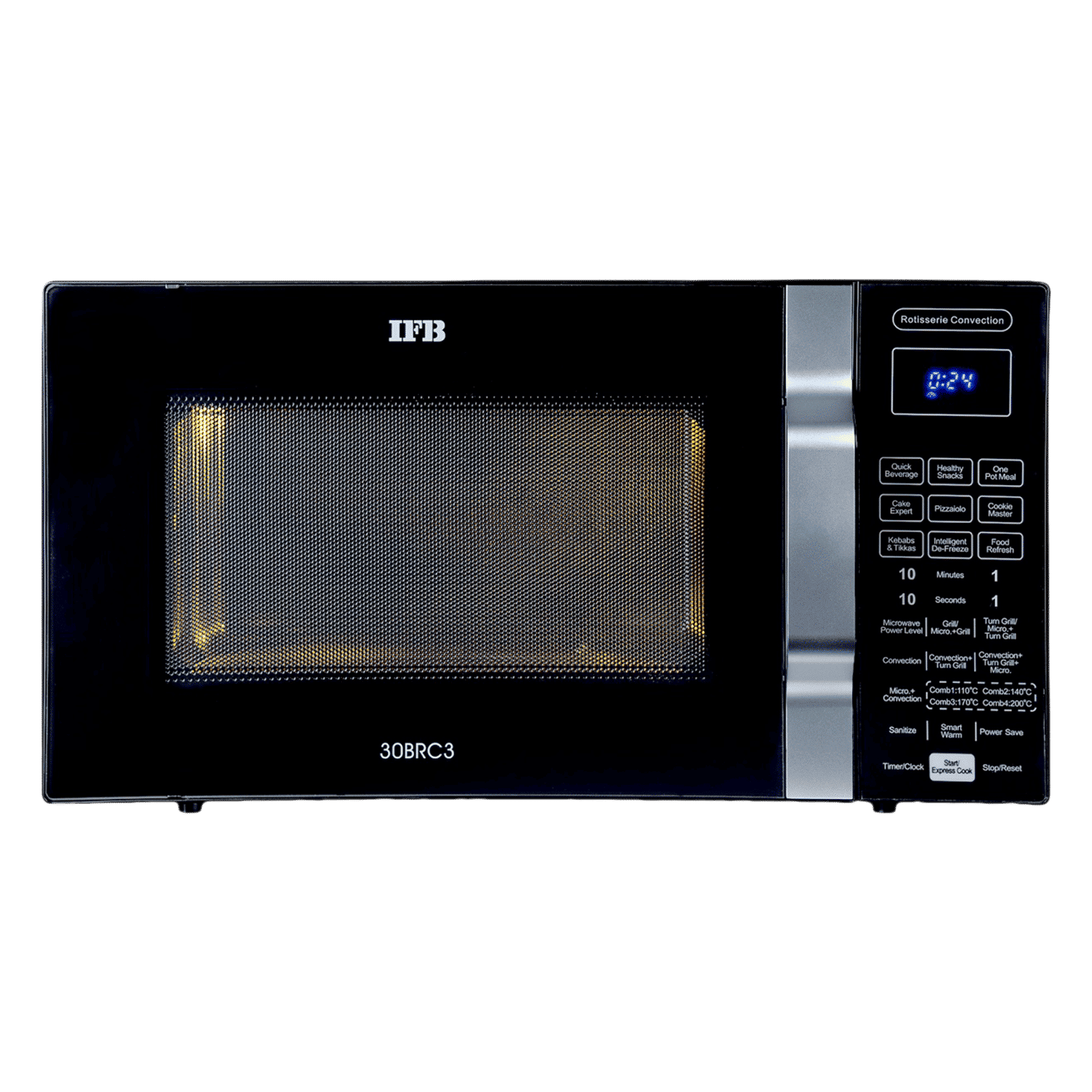 IFB 30L Convection Microwave Oven with 101 Autocook Menus (30BRC3, Black) IFB 30L Convection Microwave Oven with 101 Autocook Menus (30BRC3, Black)_1