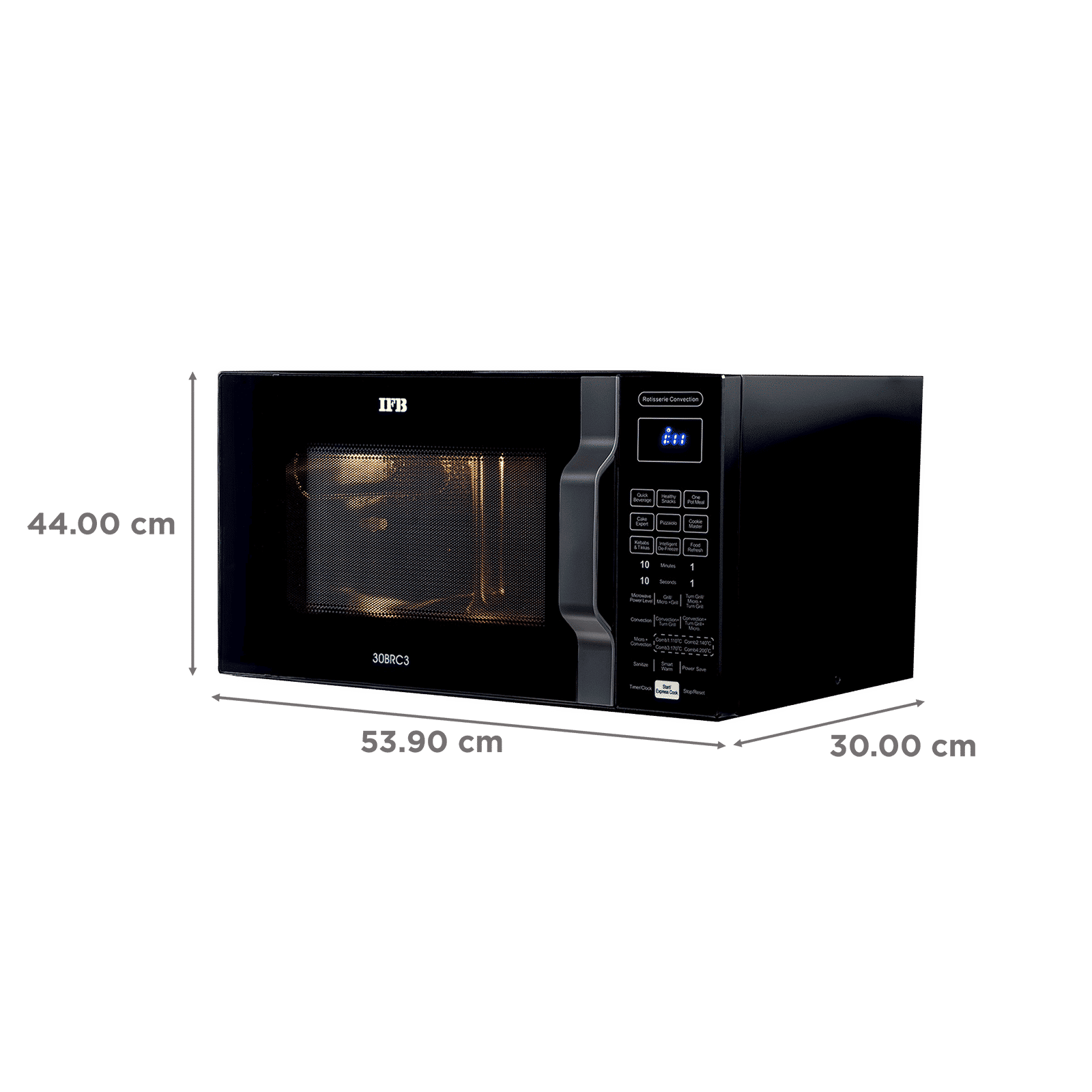 IFB 30L Convection Microwave Oven with 101 Autocook Menus (30BRC3, Black) IFB 30L Convection Microwave Oven with 101 Autocook Menus (30BRC3, Black)_2