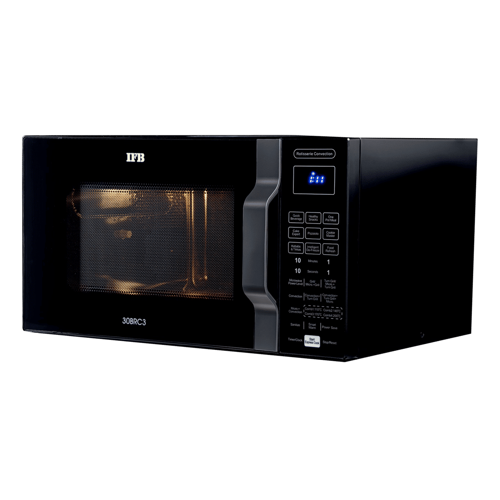 IFB 30L Convection Microwave Oven with 101 Autocook Menus (30BRC3, Black) IFB 30L Convection Microwave Oven with 101 Autocook Menus (30BRC3, Black)_6