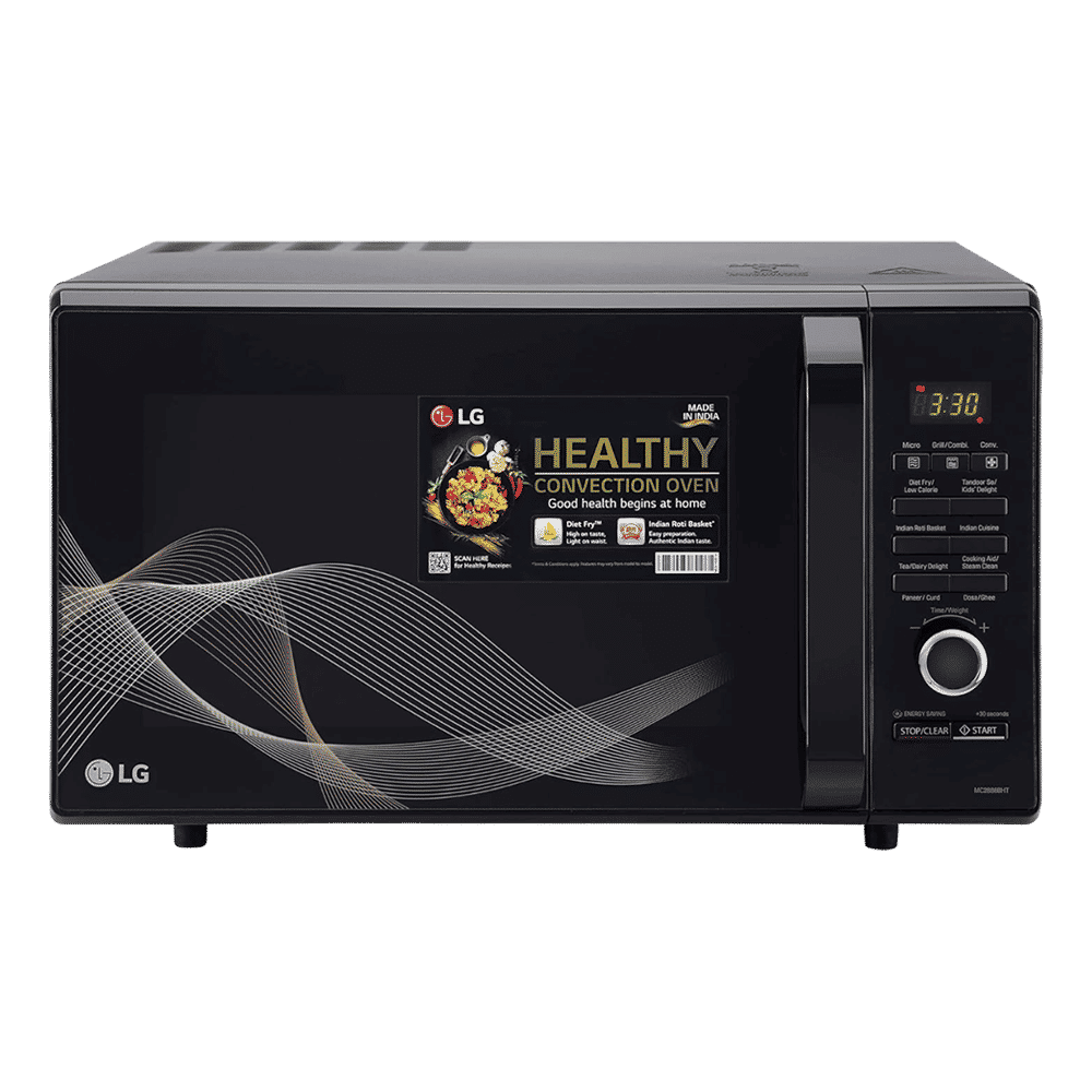 LG 28L Convection Microwave Oven with 251 Autocook Menu (Black)_1