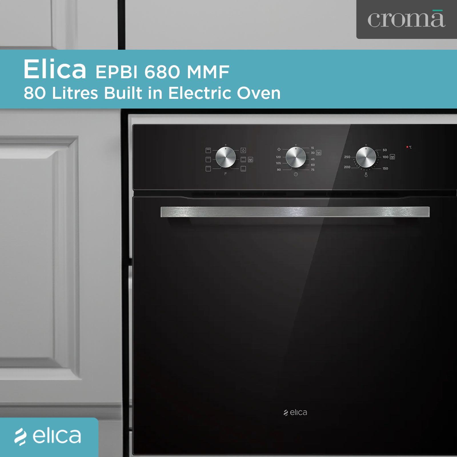 elica EPBI 680 MMF 80L 60cm Built in Electric Oven with Hydro Clean Function (3553, Black) elica EPBI 680 MMF 80L 60cm Built in Electric Oven with Hydro Clean Function (3553, Black)_4