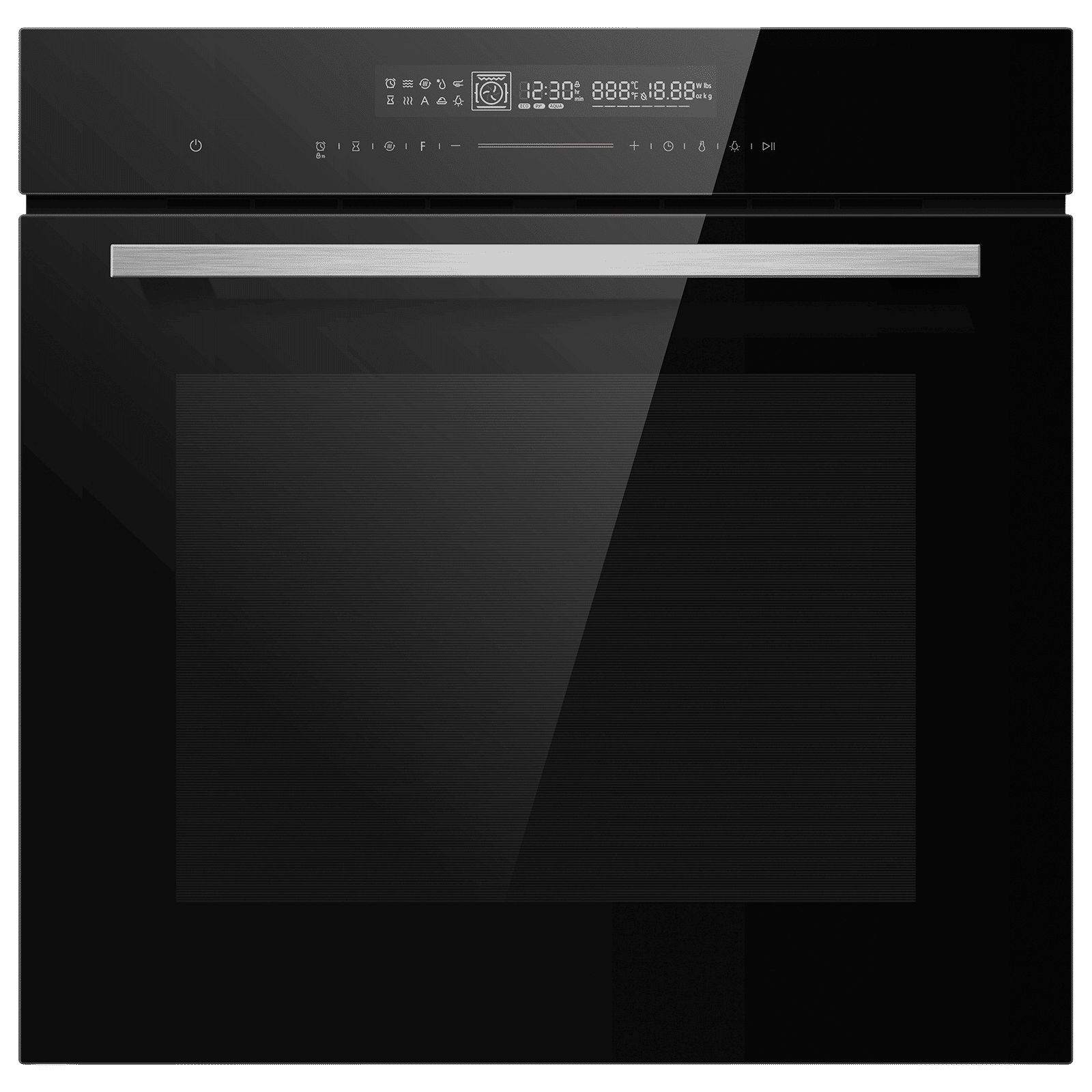 elica EPBI 1167 MTC BK 80L 60cm Built-in Electric Oven with Convection and Rotisserie (3555, Black)_1