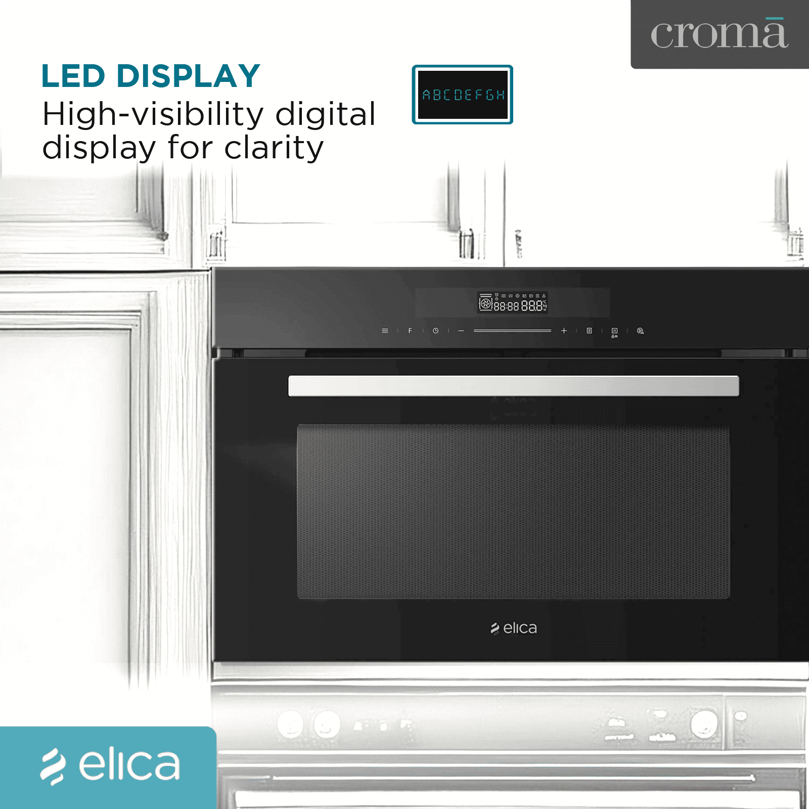 elica EPBI MWO 360 DD 36L Built-in Microwave with 8 Auto Cooking Programs (3556, Black)_6