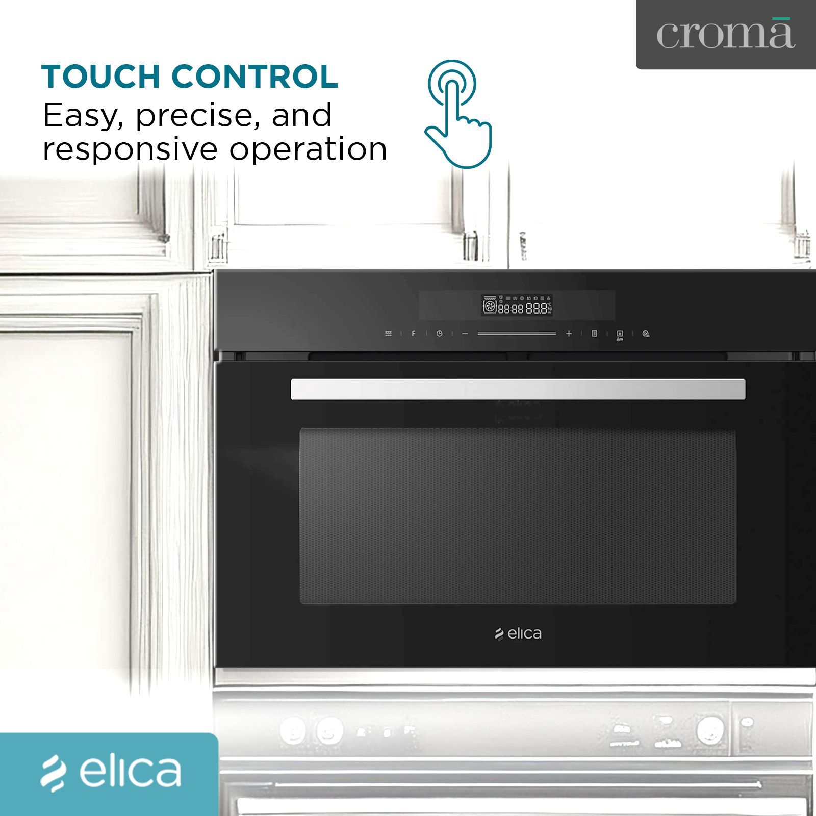 elica EPBI MWO 360 DD 36L Built-in Microwave with 8 Auto Cooking Programs (3556, Black)_7