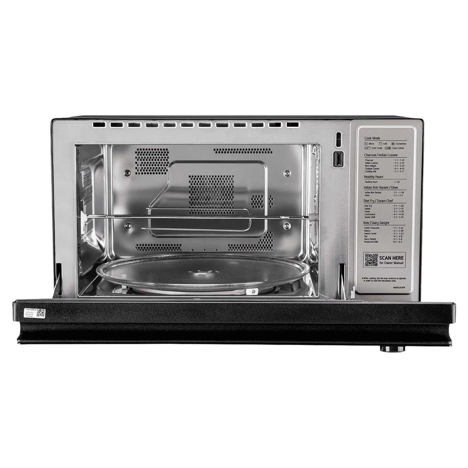 LG MJEN326SFW 32L Charcoal Convection Microwave Oven with Wi-Fi Enabled (Black Smog)_5