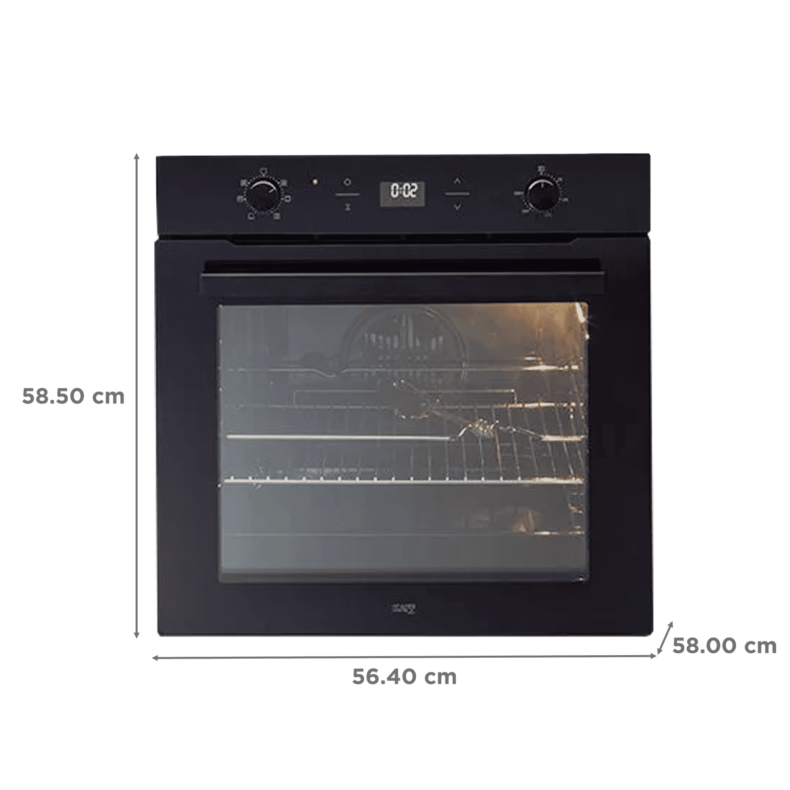 KAFF OV 81 GIKFAFR 81L 60cm Built-in Microwave with 3 Layer Glass Door (OV81GIKFAFR, Black)_2