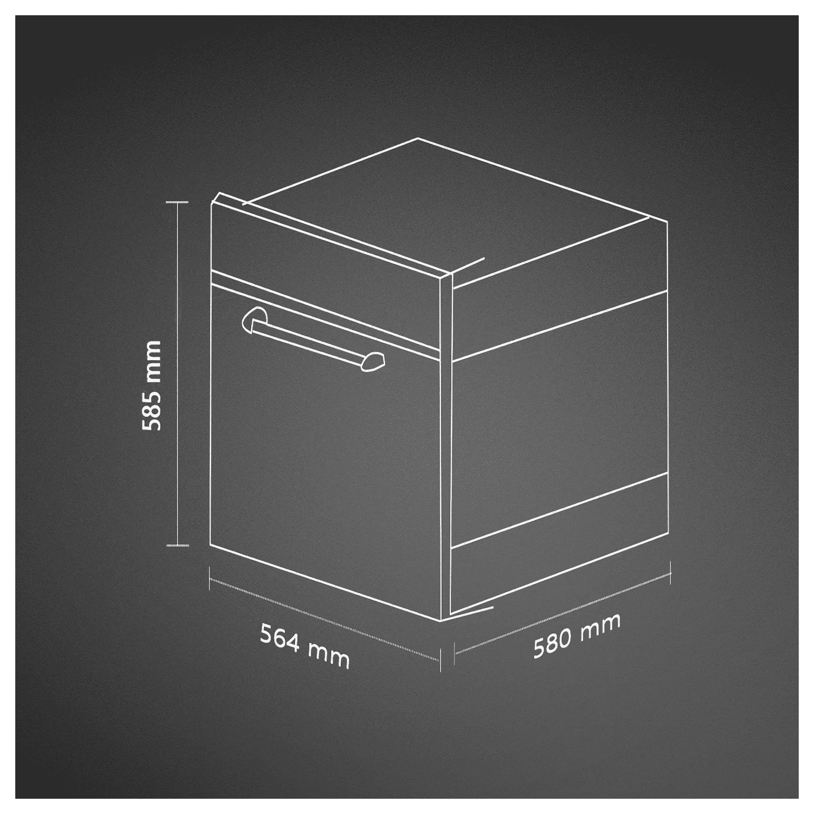 KAFF 81L 60cm Built-in Electric Oven with Air Fryer Function (OV81GIKFAFR, Black) KAFF 81L 60cm Built-in Electric Oven with Air Fryer Function (OV81GIKFAFR, Black)_9